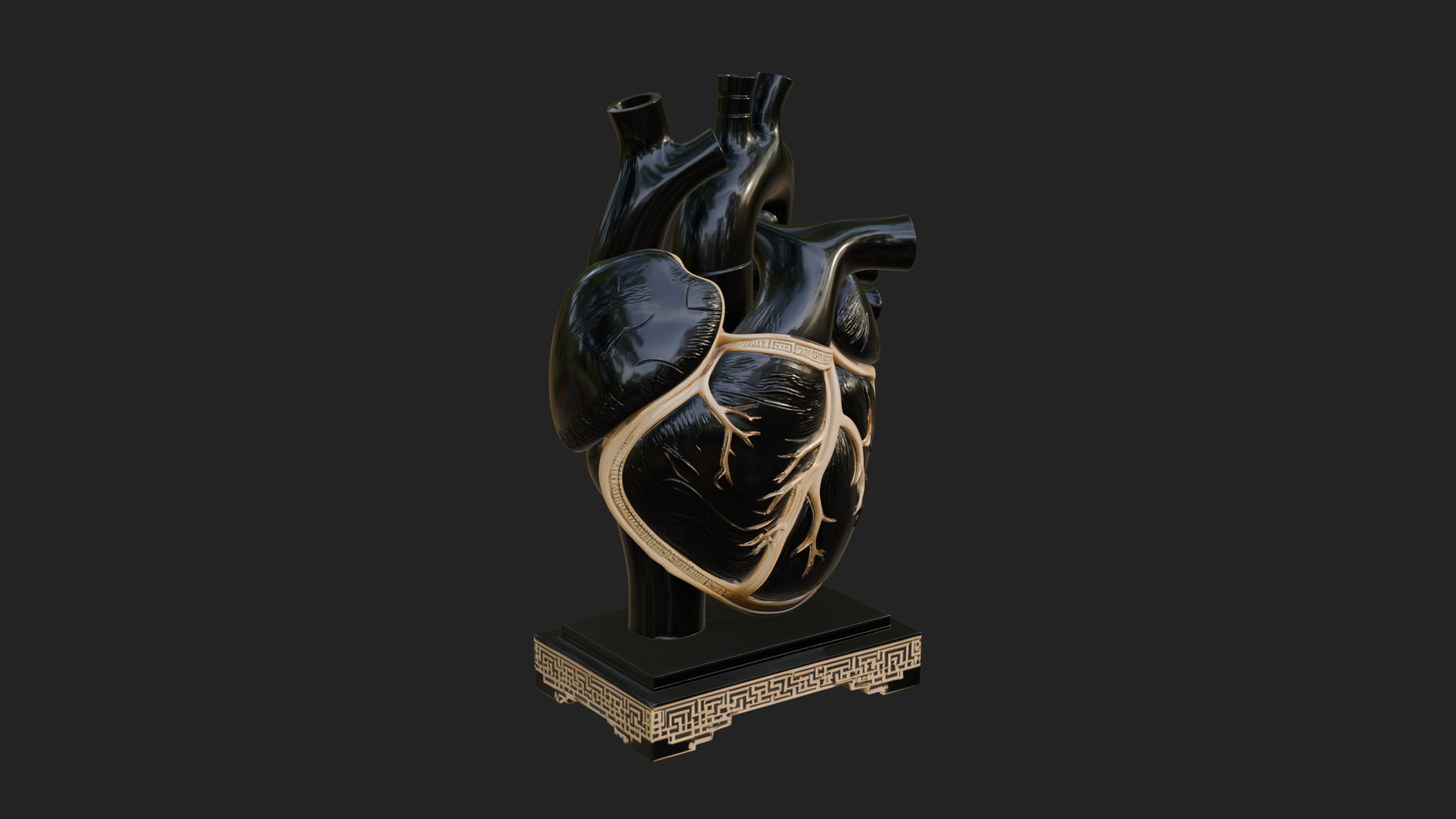 Anatomical Human Heart Model Design 36 3D Print Model 3D Model