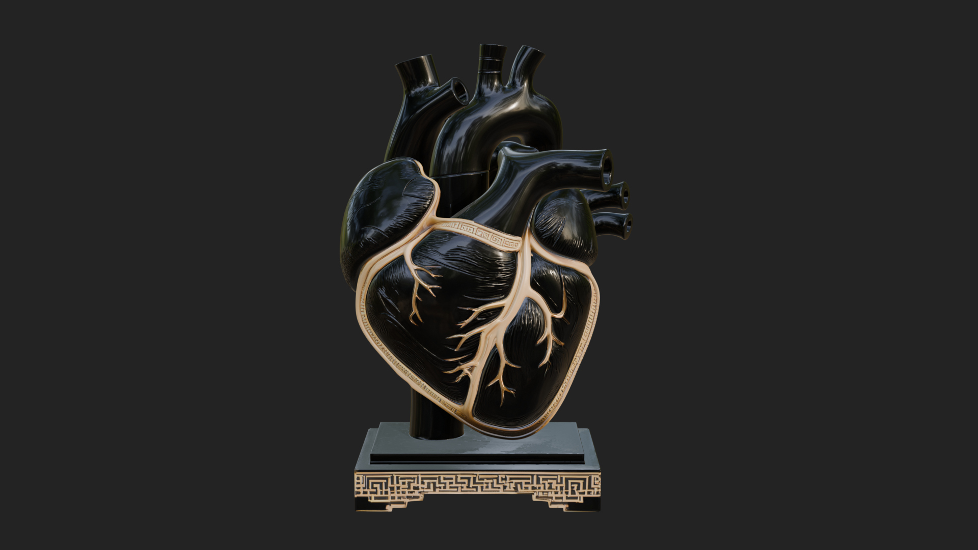 Anatomical Human Heart Model Design 36 3D Print Model 3D Model