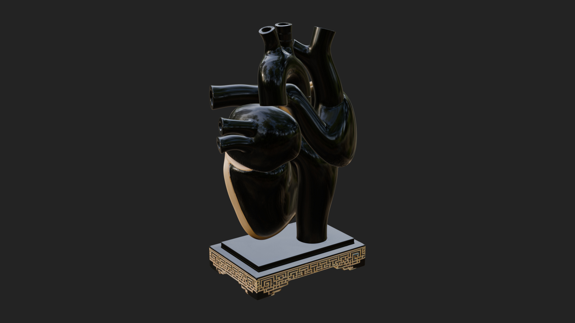 Anatomical Human Heart Model Design 36 3D Print Model 3D Model