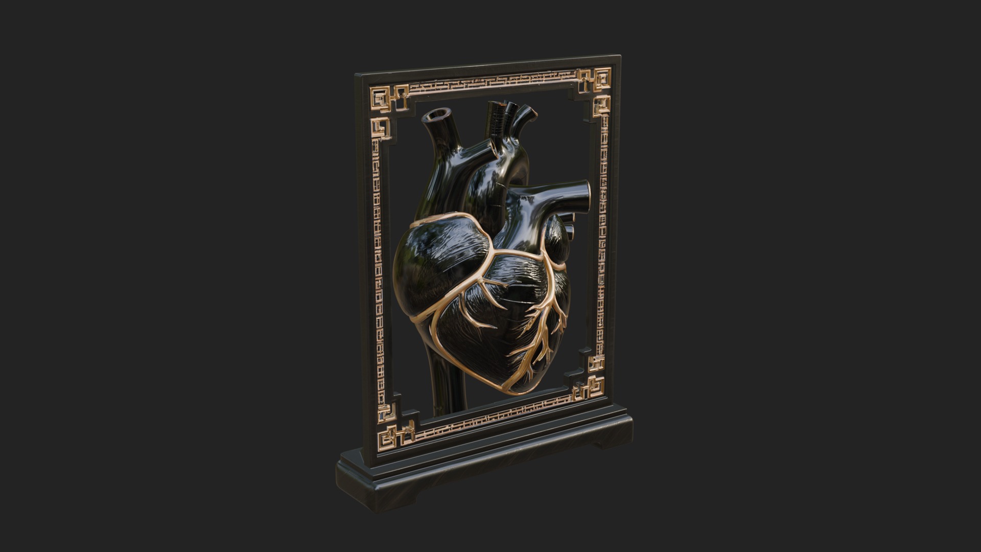 Anatomical Human Heart Model Design 38 3D Print Model 3D Model