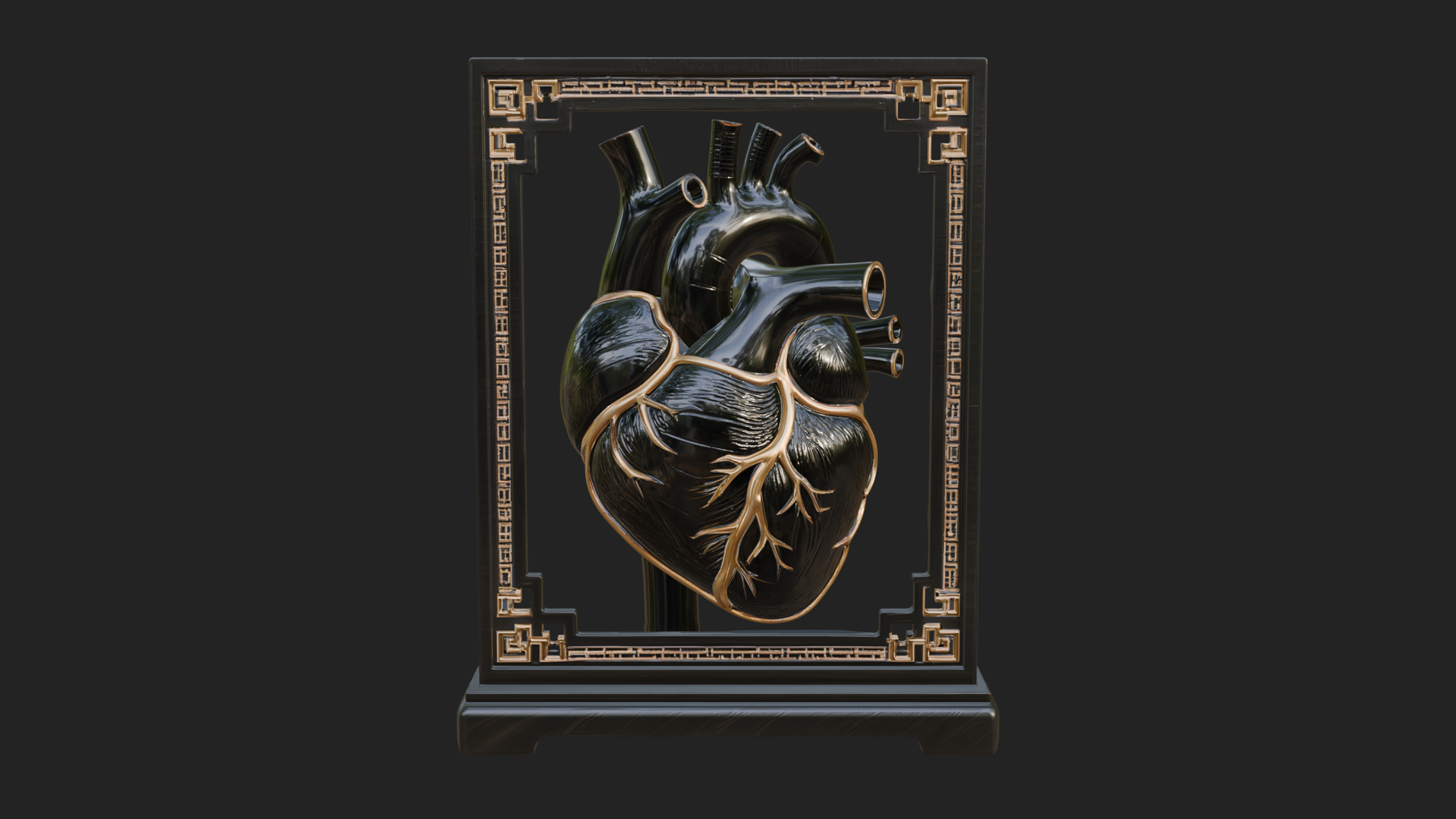 Anatomical Human Heart Model Design 38 3D Print Model 3D Model
