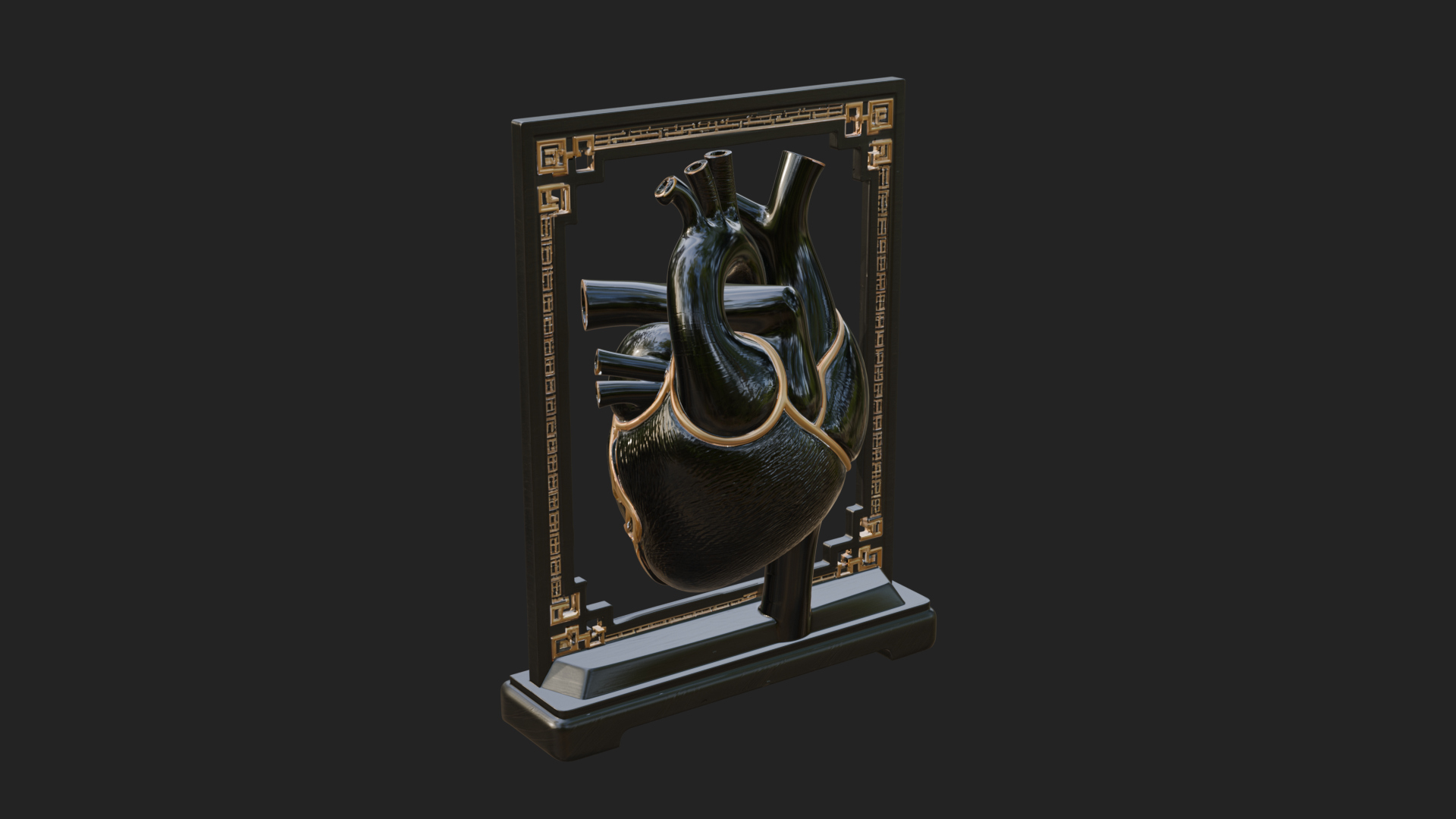 Anatomical Human Heart Model Design 38 3D Print Model 3D Model