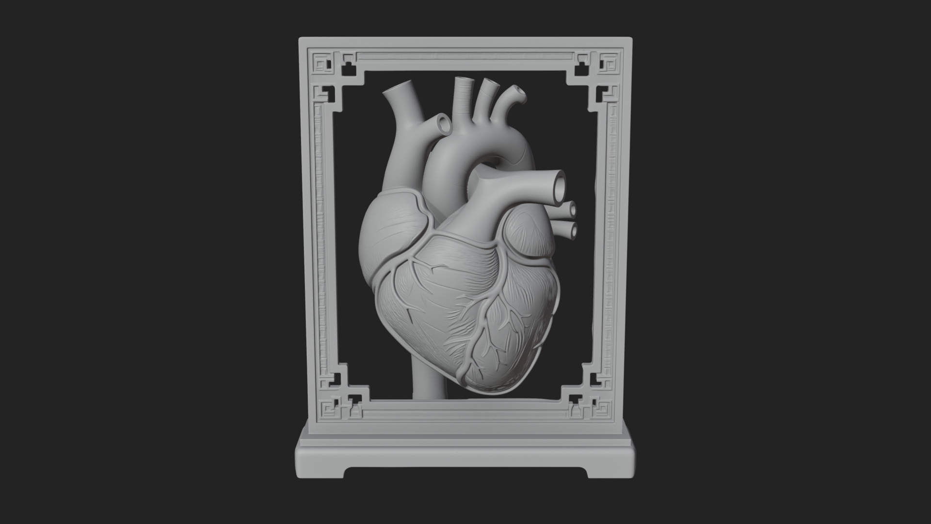 Anatomical Human Heart Model Design 38 3D Print Model 3D Model