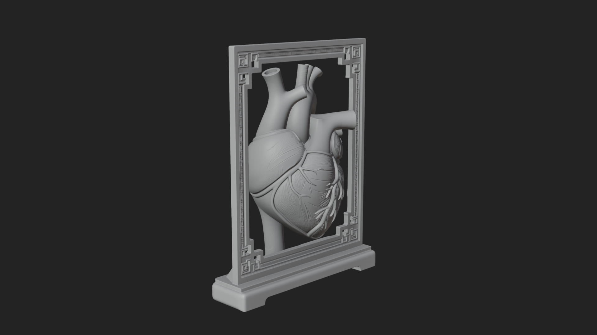 Anatomical Human Heart Model Design 38 3D Print Model 3D Model