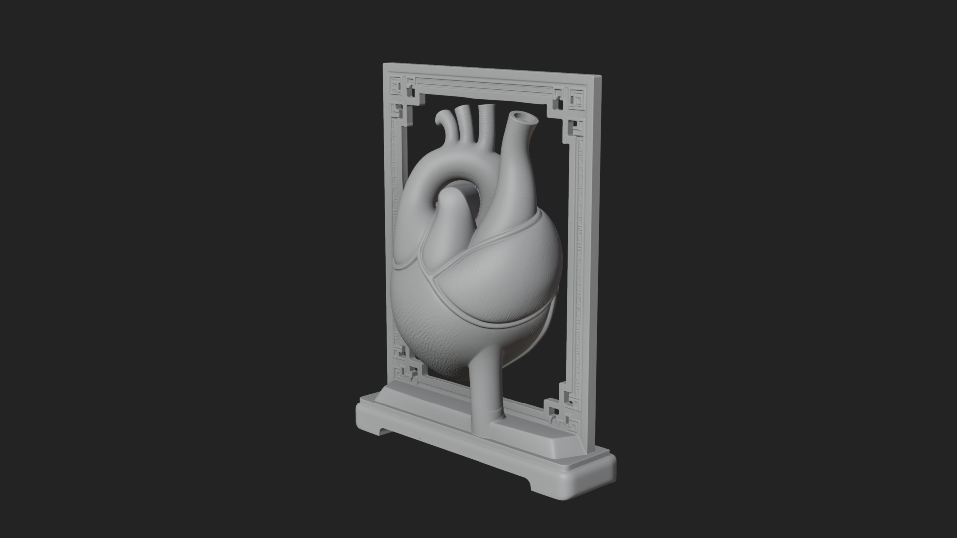 Anatomical Human Heart Model Design 38 3D Print Model 3D Model