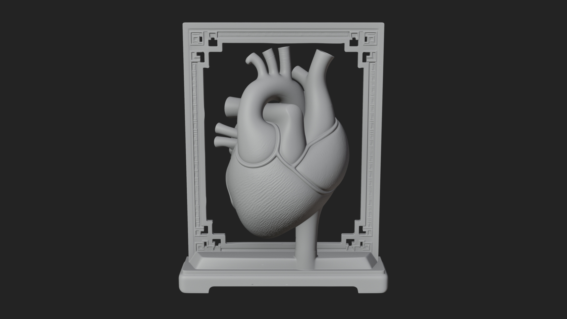 Anatomical Human Heart Model Design 38 3D Print Model 3D Model