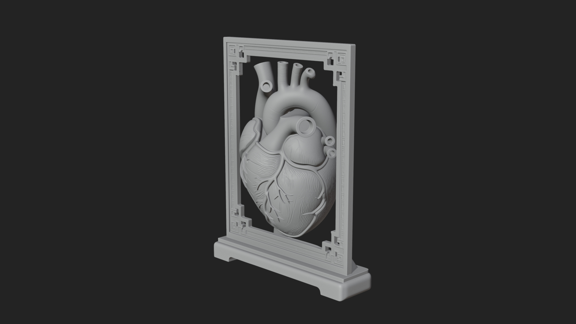 Anatomical Human Heart Model Design 38 3D Print Model 3D Model
