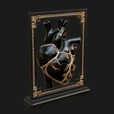 Anatomical Human Heart Model Design 38 3D Print Model