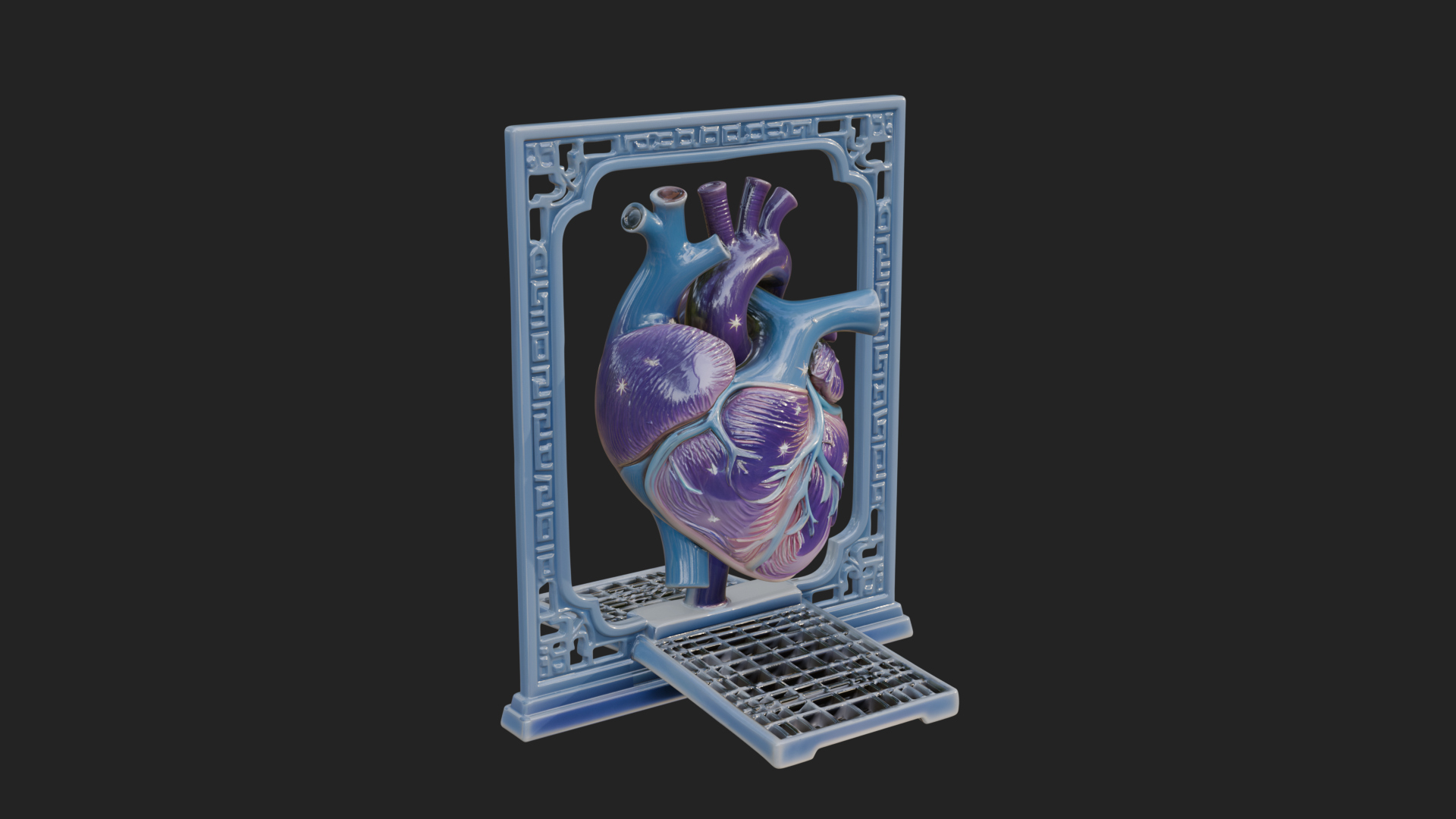 Anatomical Human Heart Model Design 39 3D Print Model 3D Model