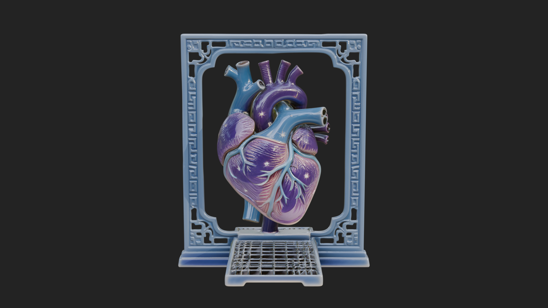 Anatomical Human Heart Model Design 39 3D Print Model 3D Model