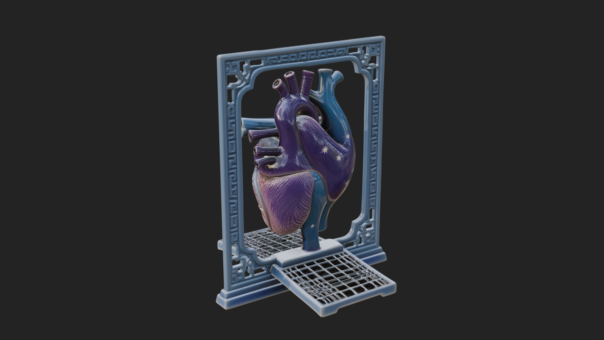 Anatomical Human Heart Model Design 39 3D Print Model 3D Model
