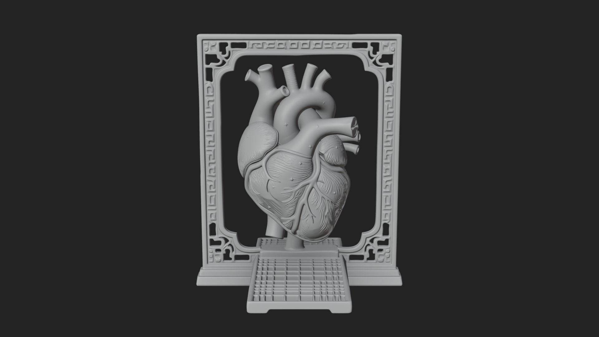 Anatomical Human Heart Model Design 39 3D Print Model 3D Model