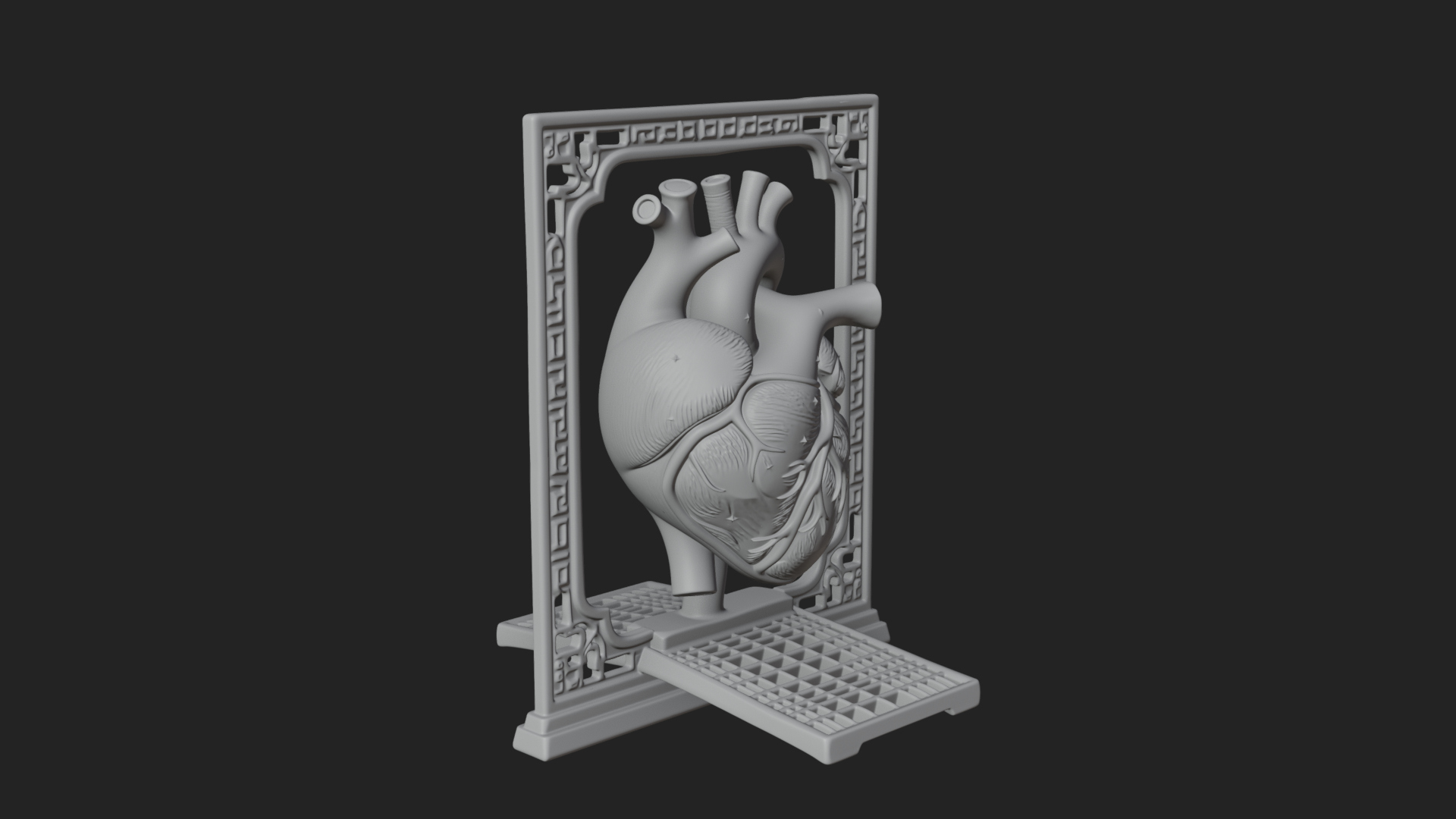 Anatomical Human Heart Model Design 39 3D Print Model 3D Model