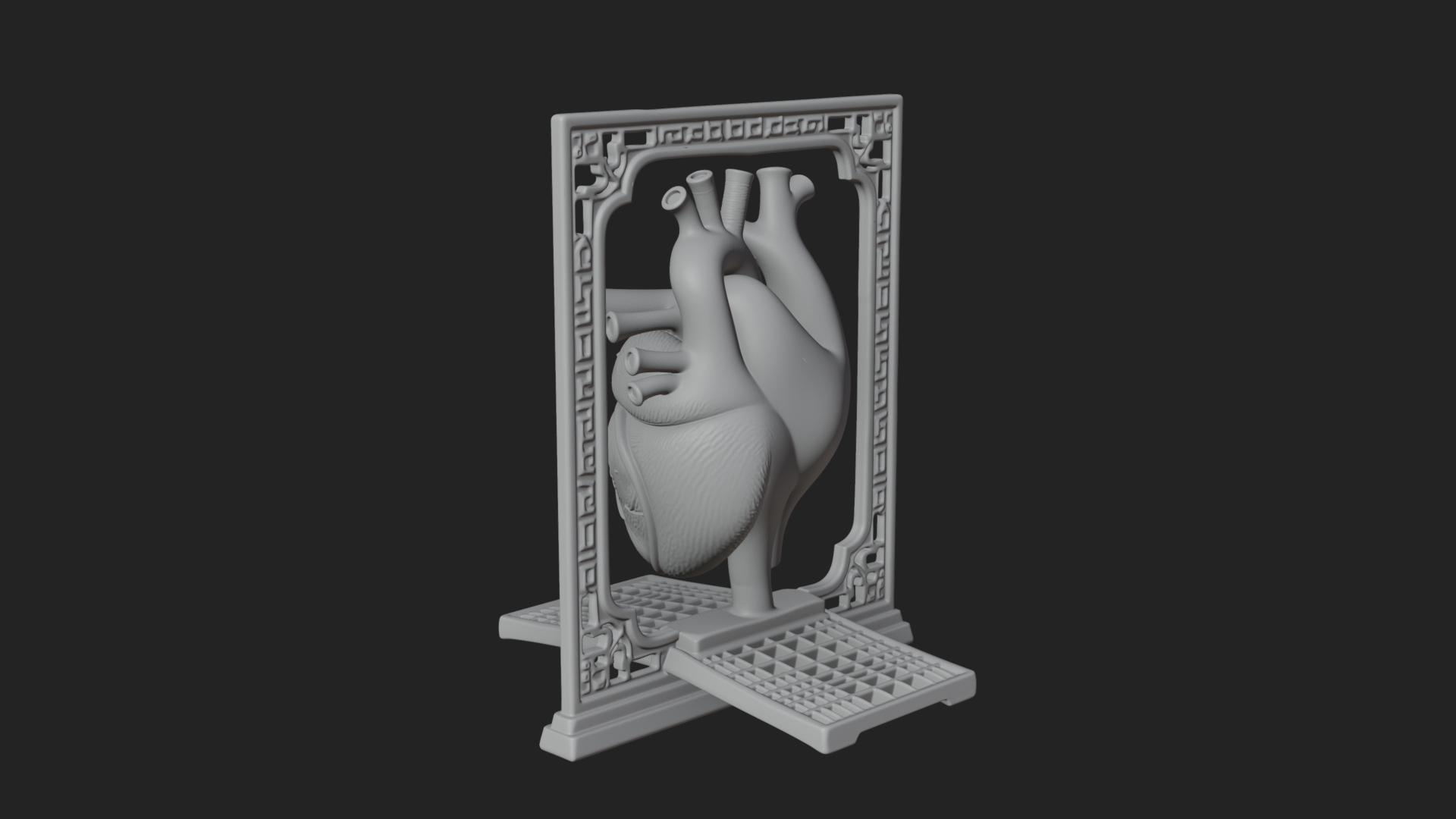 Anatomical Human Heart Model Design 39 3D Print Model 3D Model