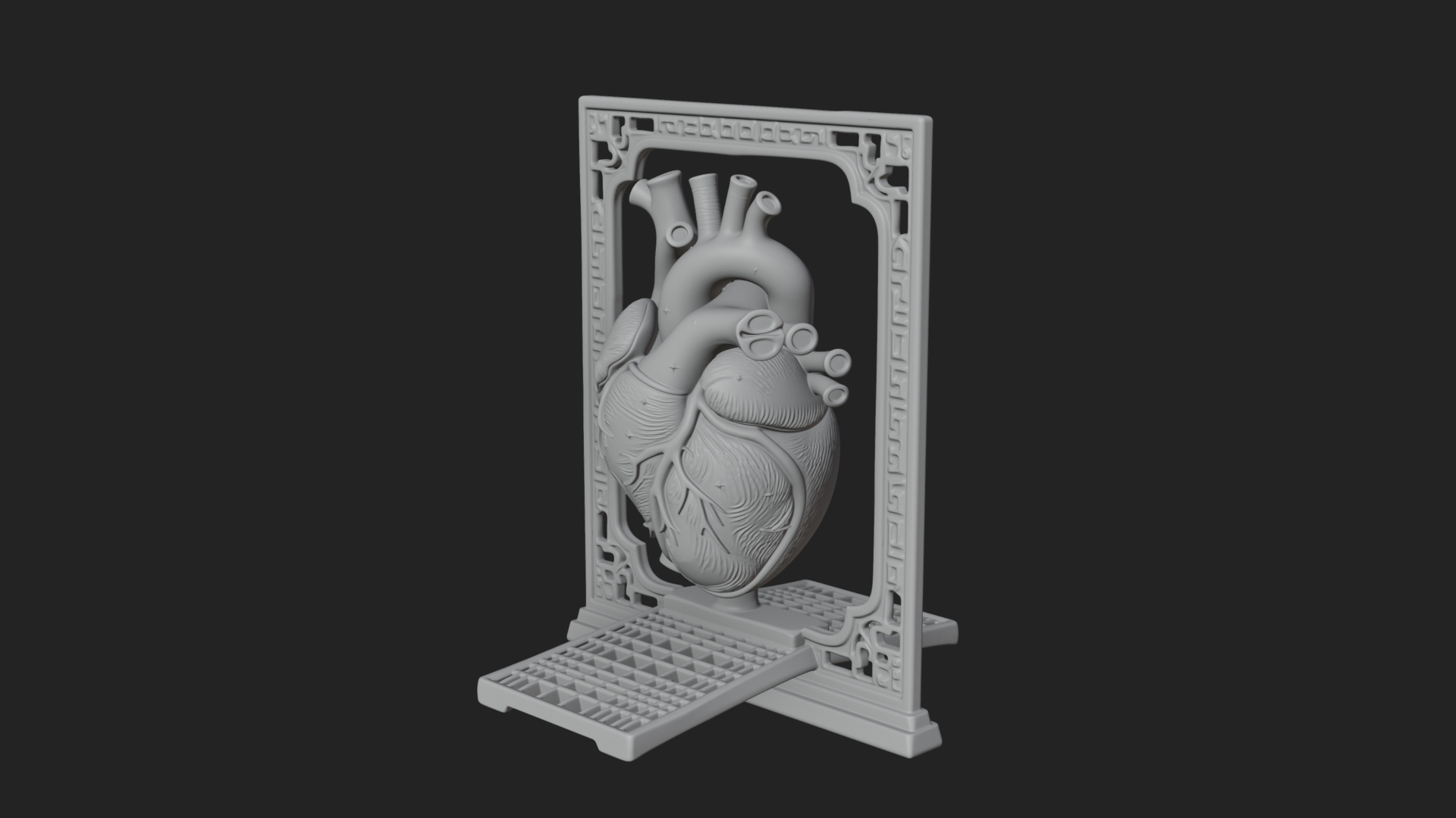 Anatomical Human Heart Model Design 39 3D Print Model 3D Model