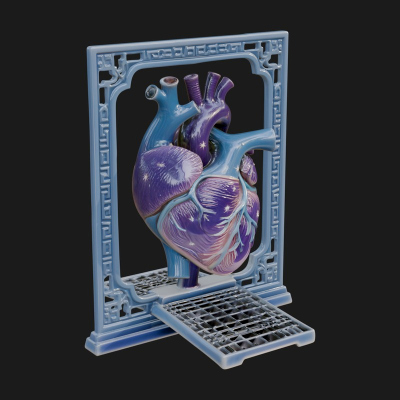 Anatomical Human Heart Model Design 39 3D Print Model