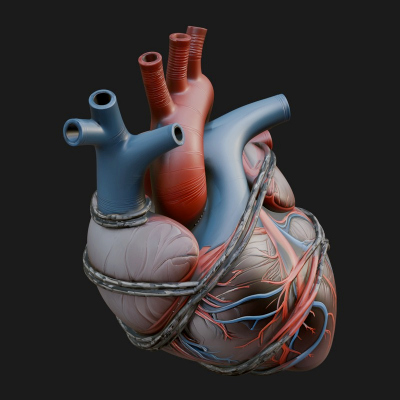 Anatomical Human Heart Model Design 4 3D Print Model