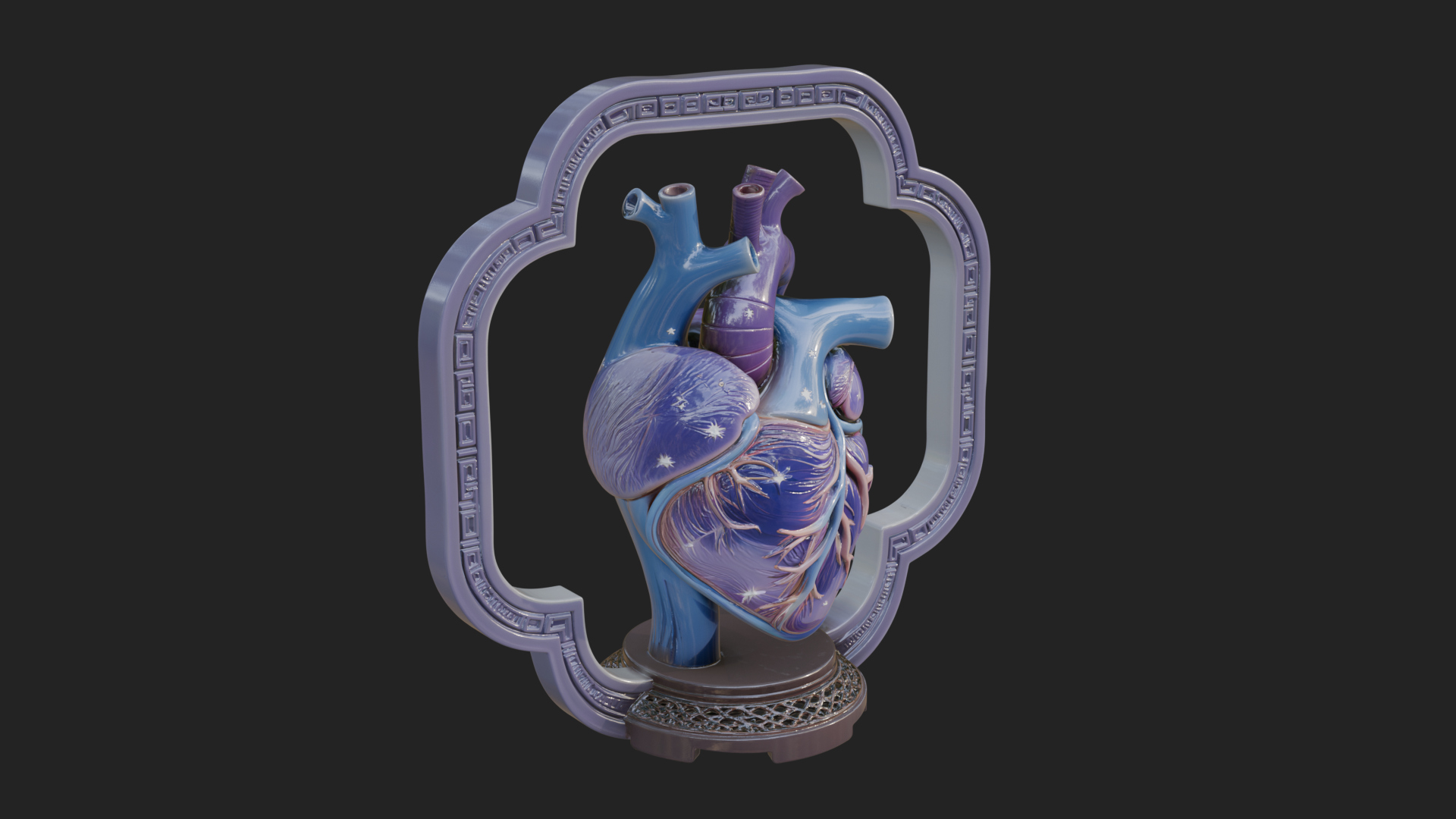 Anatomical Human Heart Model Design 40 3D Print Model 3D Model