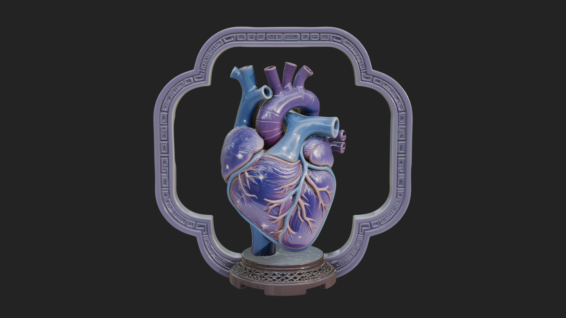 Anatomical Human Heart Model Design 40 3D Print Model 3D Model