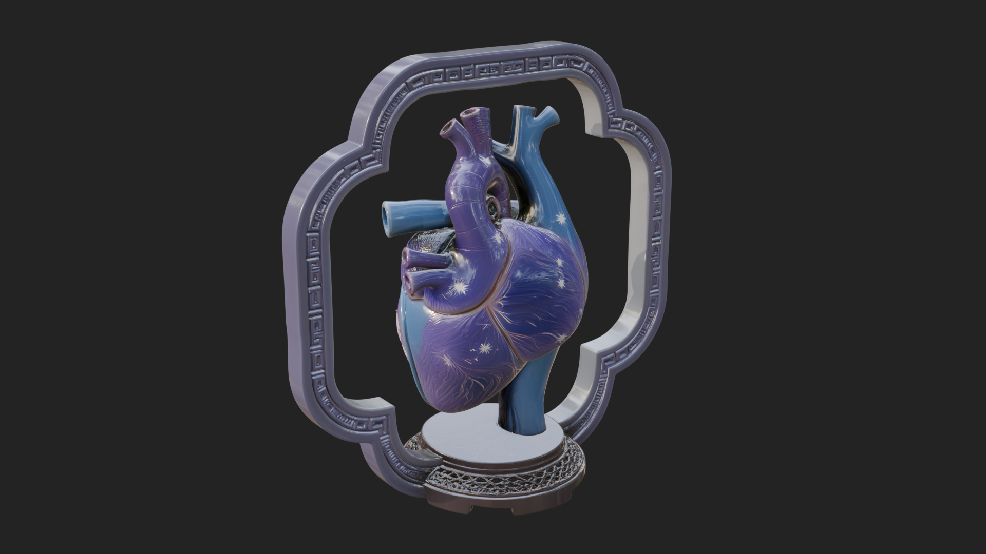 Anatomical Human Heart Model Design 40 3D Print Model 3D Model