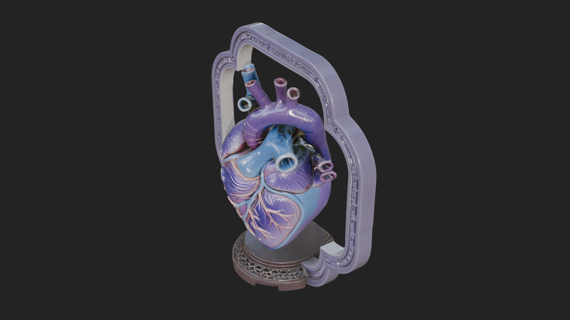 Anatomical Human Heart Model Design 40 3D Print Model 3D Model