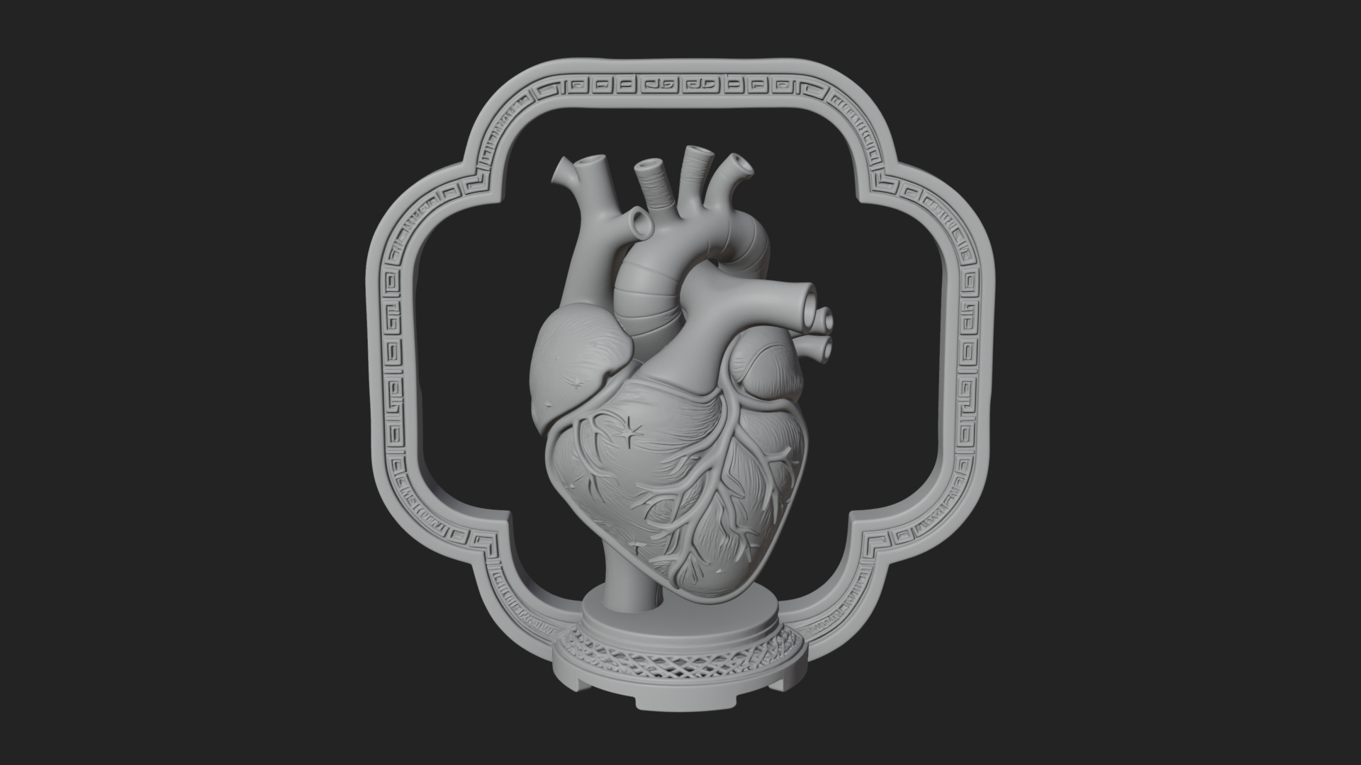 Anatomical Human Heart Model Design 40 3D Print Model 3D Model