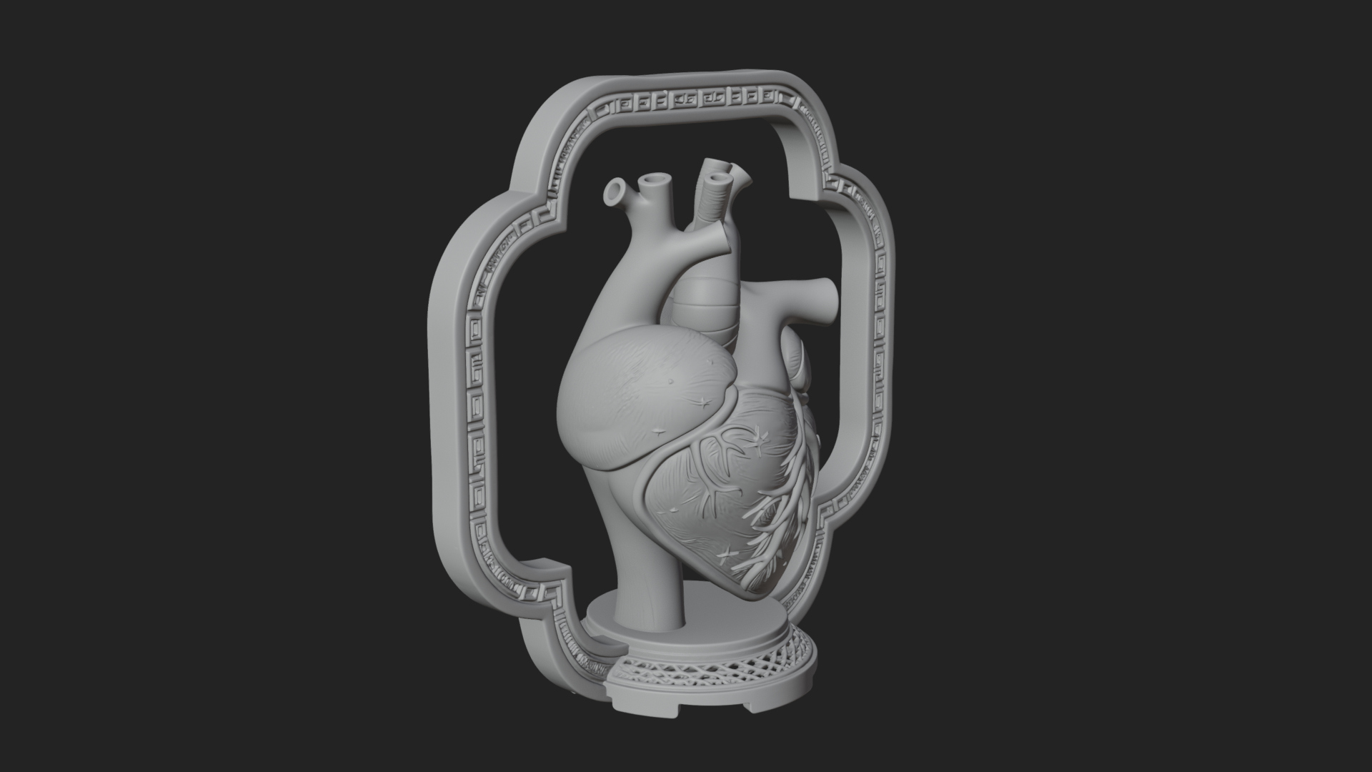 Anatomical Human Heart Model Design 40 3D Print Model 3D Model