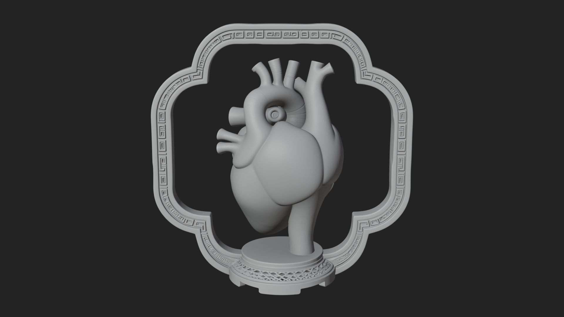 Anatomical Human Heart Model Design 40 3D Print Model 3D Model