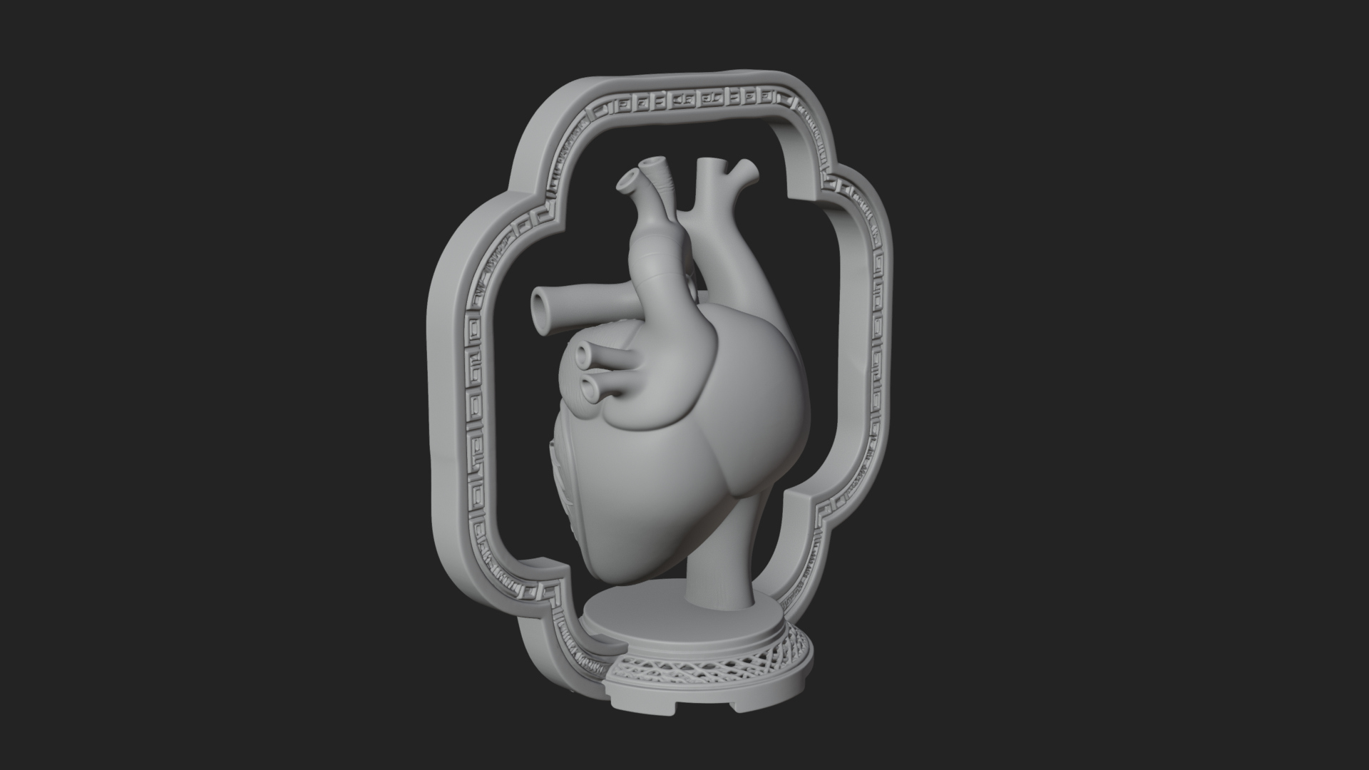 Anatomical Human Heart Model Design 40 3D Print Model 3D Model