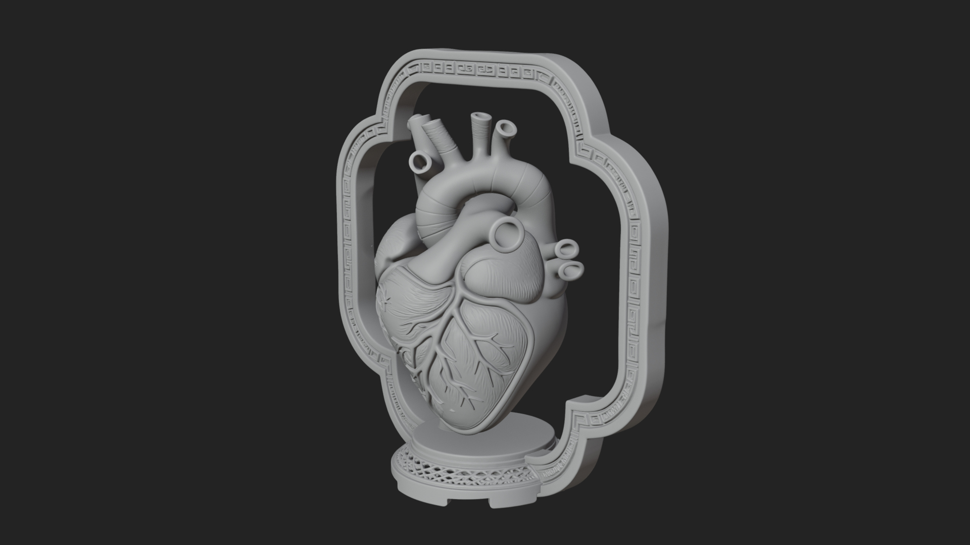Anatomical Human Heart Model Design 40 3D Print Model 3D Model