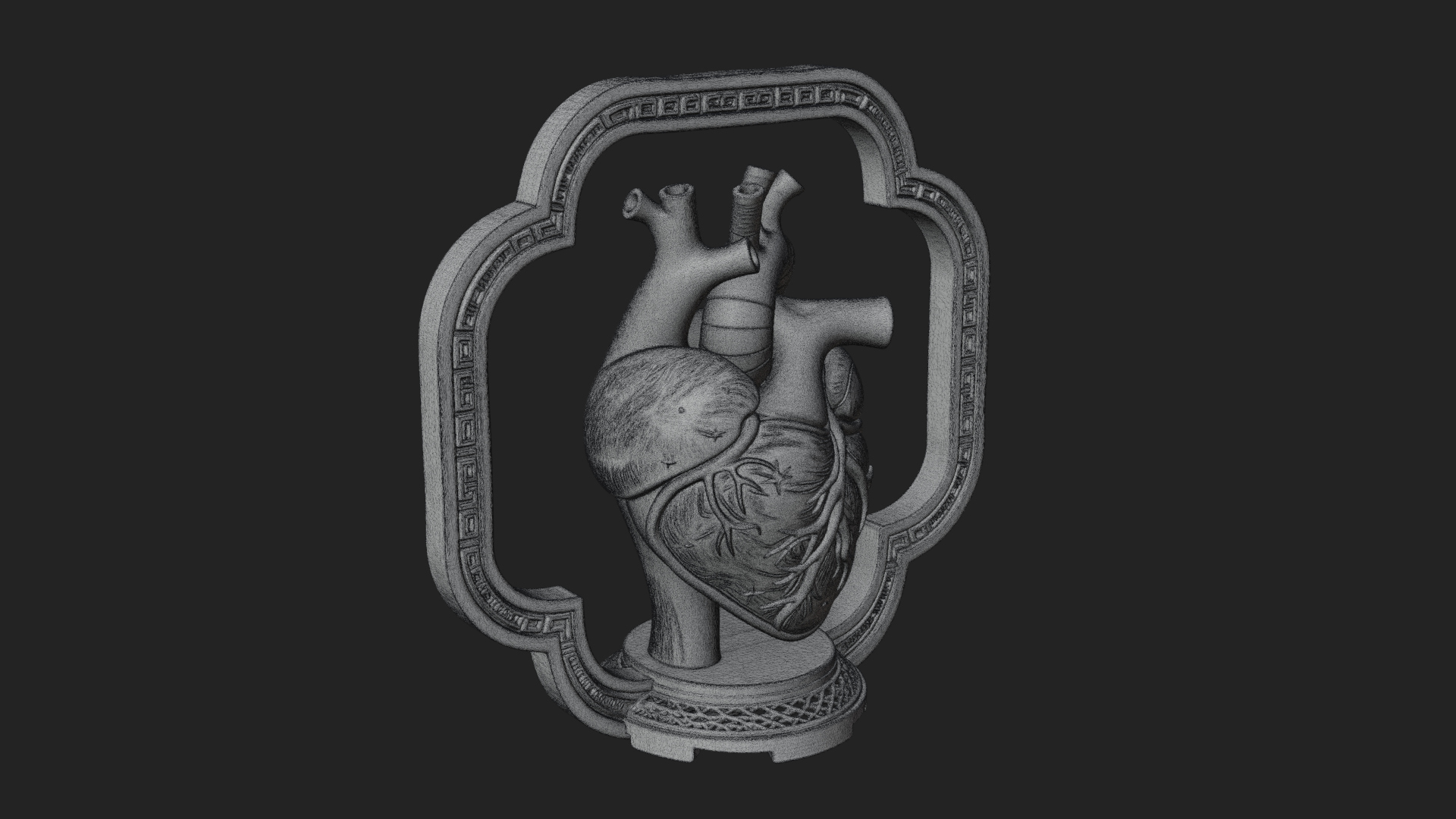 Anatomical Human Heart Model Design 40 3D Print Model 3D Model