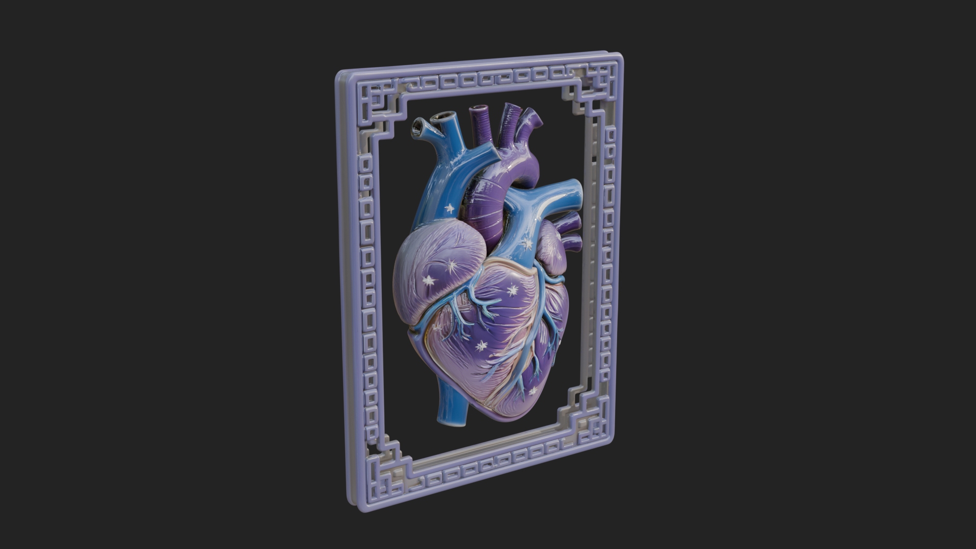 Anatomical Human Heart Model Design 41 3D Print Model 3D Model