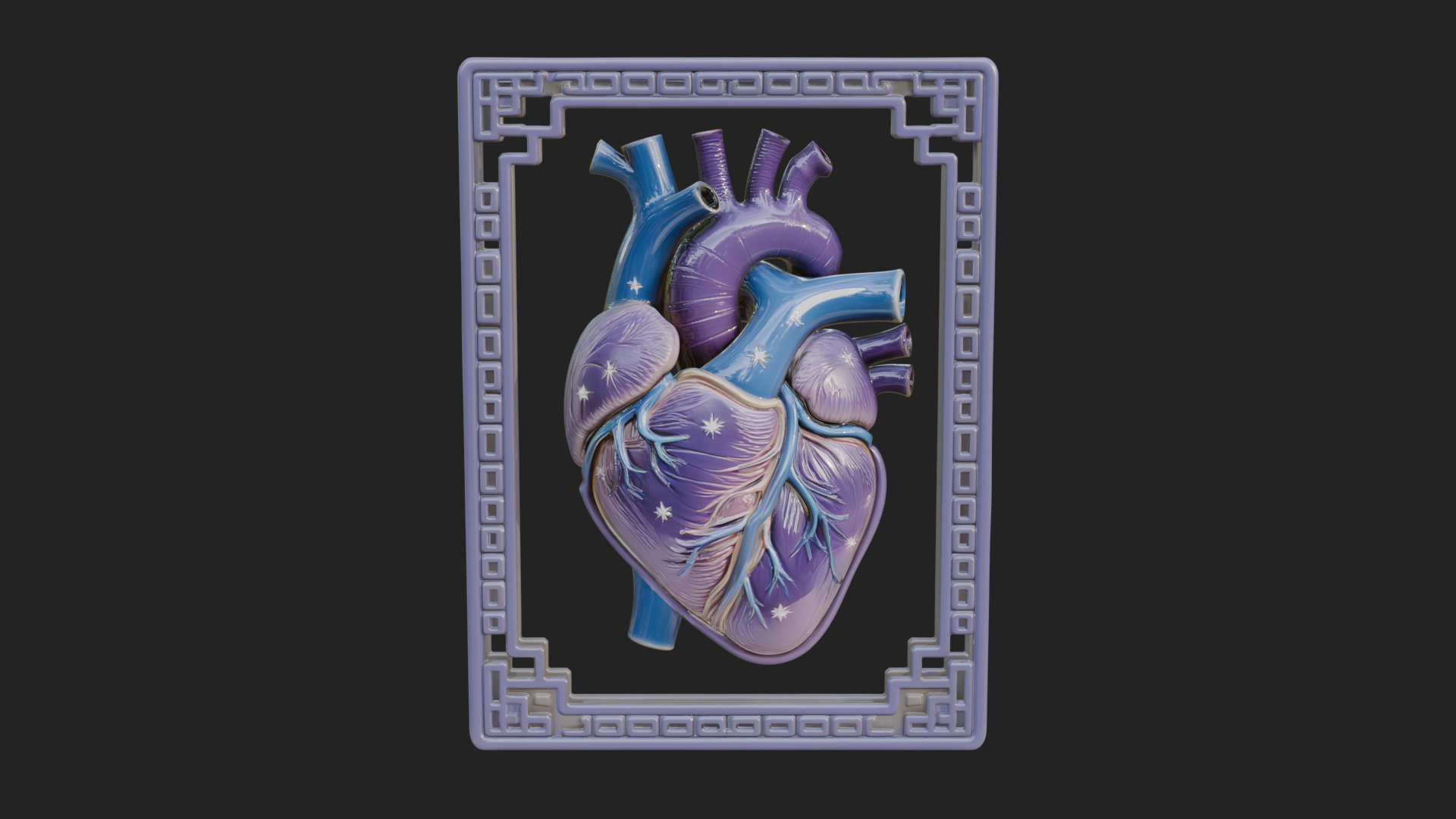 Anatomical Human Heart Model Design 41 3D Print Model 3D Model