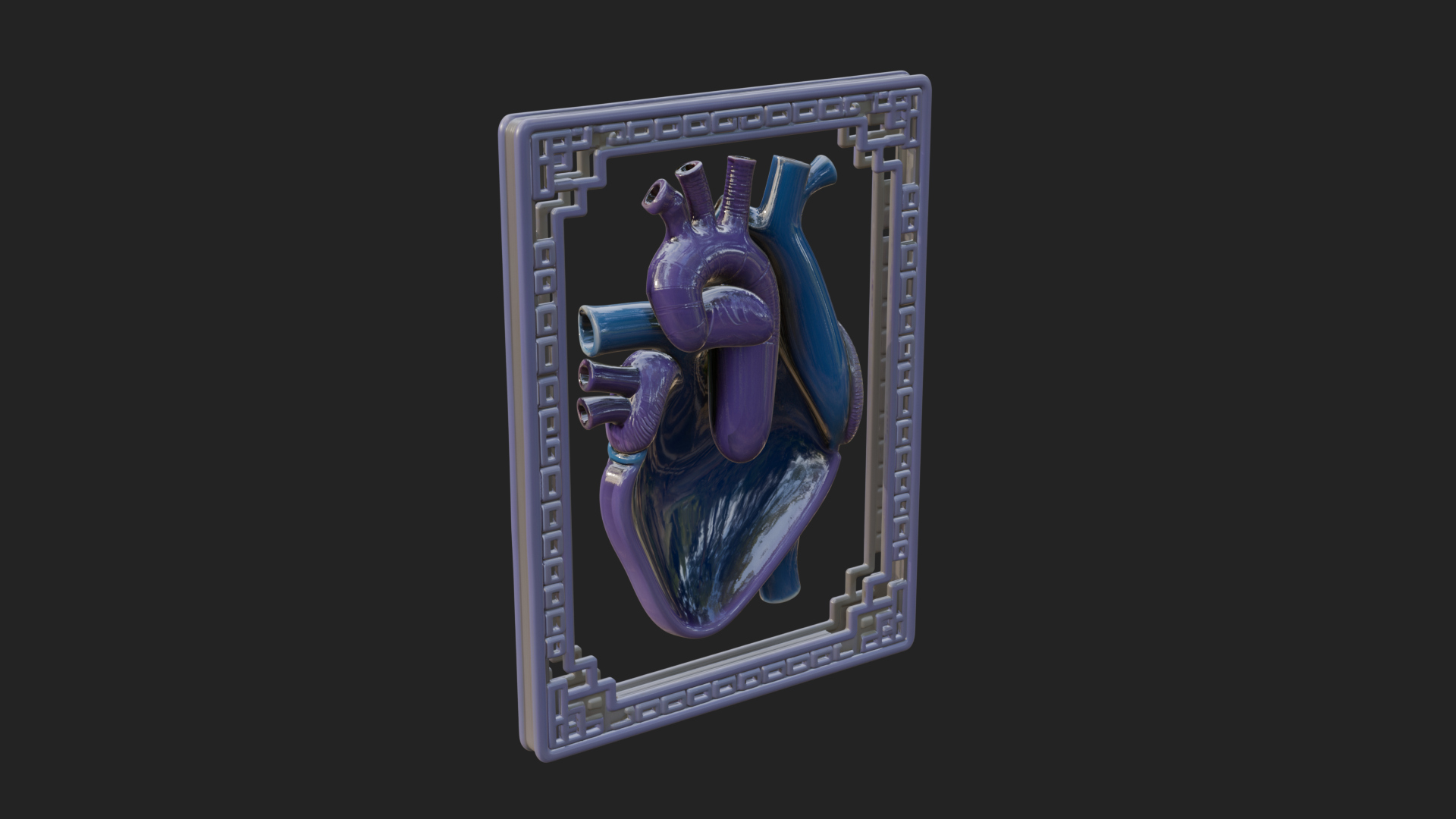Anatomical Human Heart Model Design 41 3D Print Model 3D Model