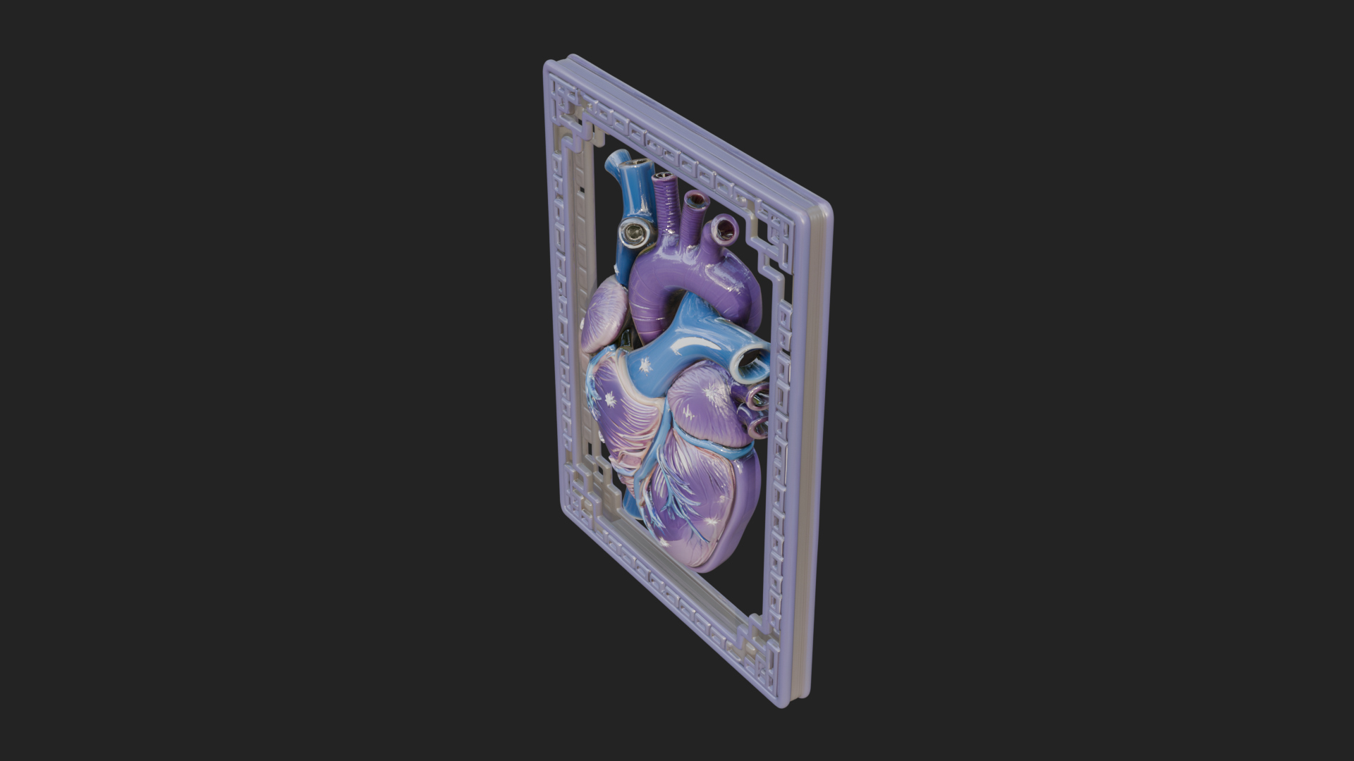 Anatomical Human Heart Model Design 41 3D Print Model 3D Model