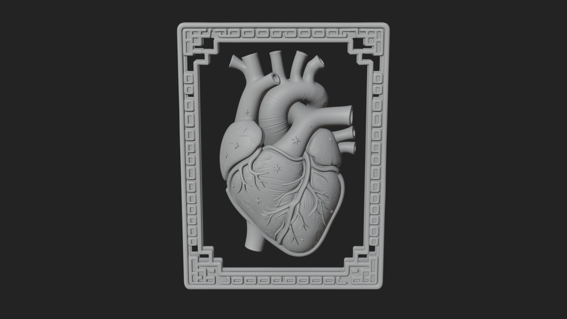 Anatomical Human Heart Model Design 41 3D Print Model 3D Model