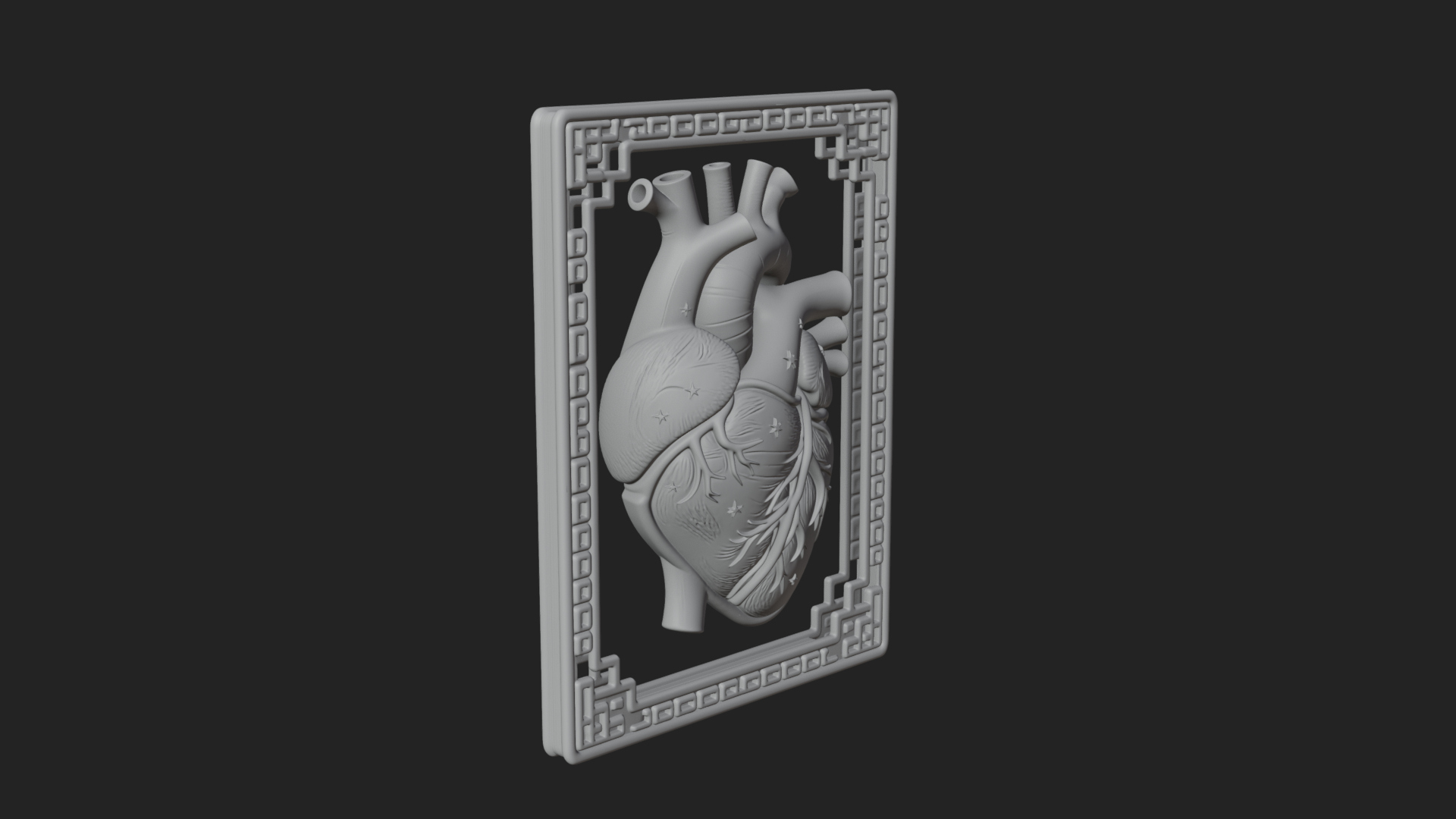 Anatomical Human Heart Model Design 41 3D Print Model 3D Model