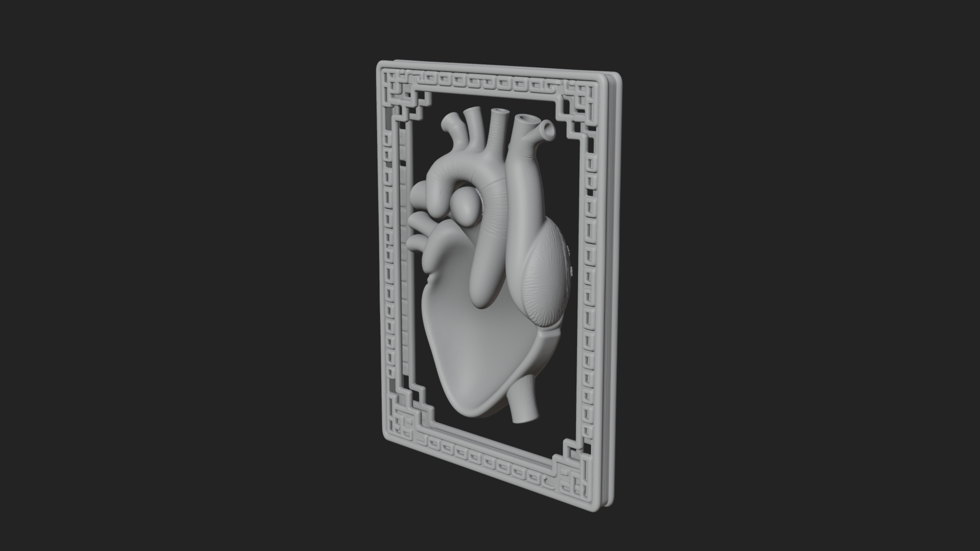 Anatomical Human Heart Model Design 41 3D Print Model 3D Model