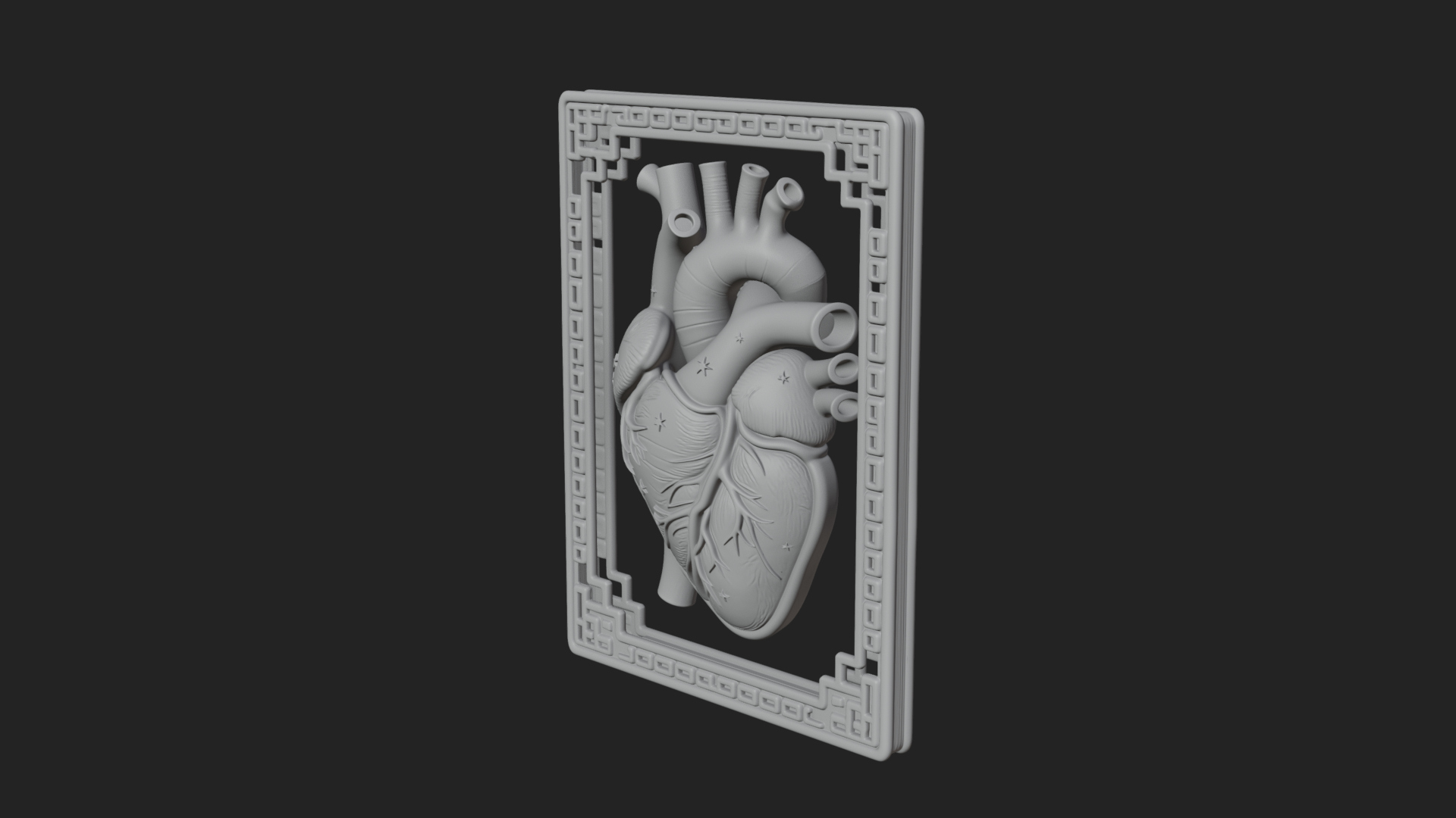 Anatomical Human Heart Model Design 41 3D Print Model 3D Model