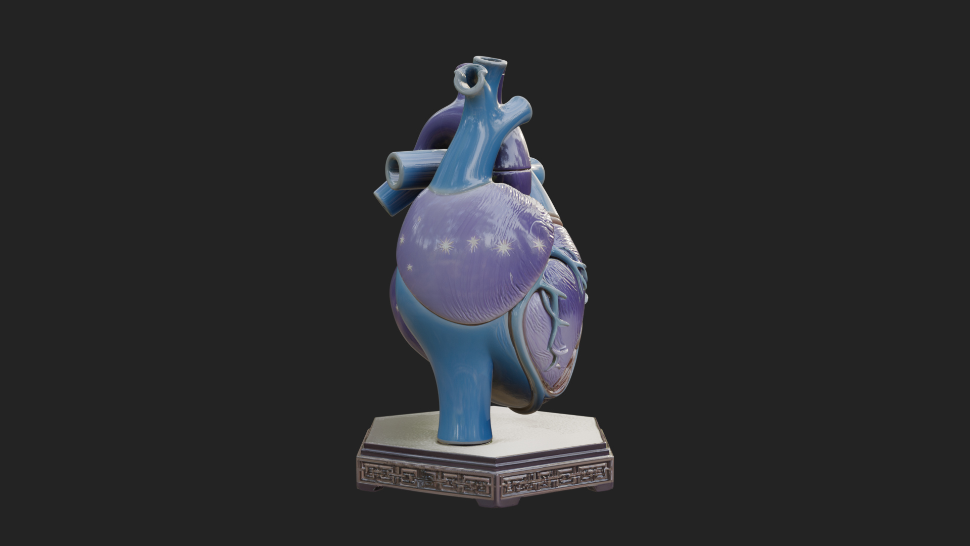 Anatomical Human Heart Model Design 42 3D Print Model 3D Model