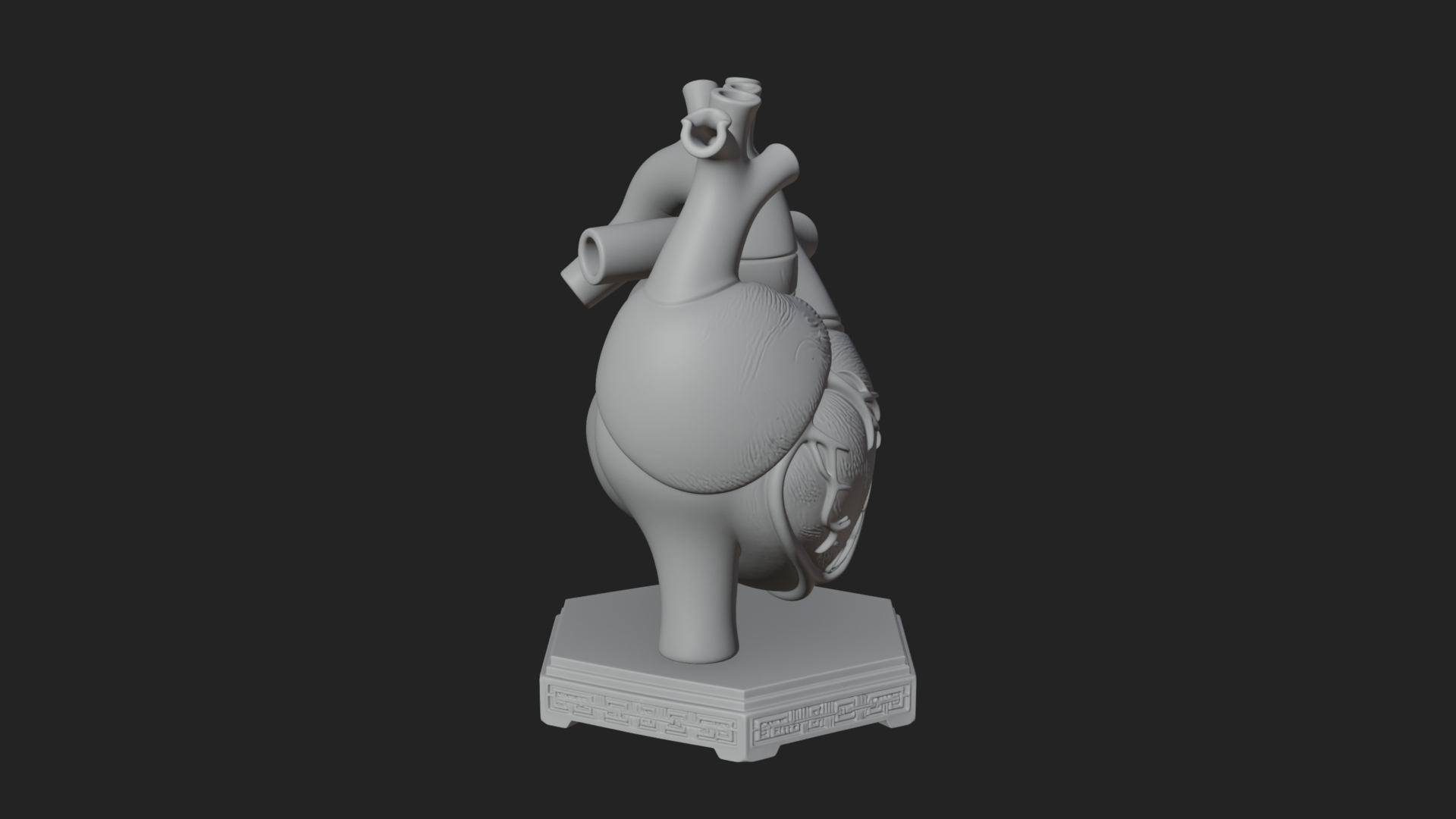 Anatomical Human Heart Model Design 42 3D Print Model 3D Model