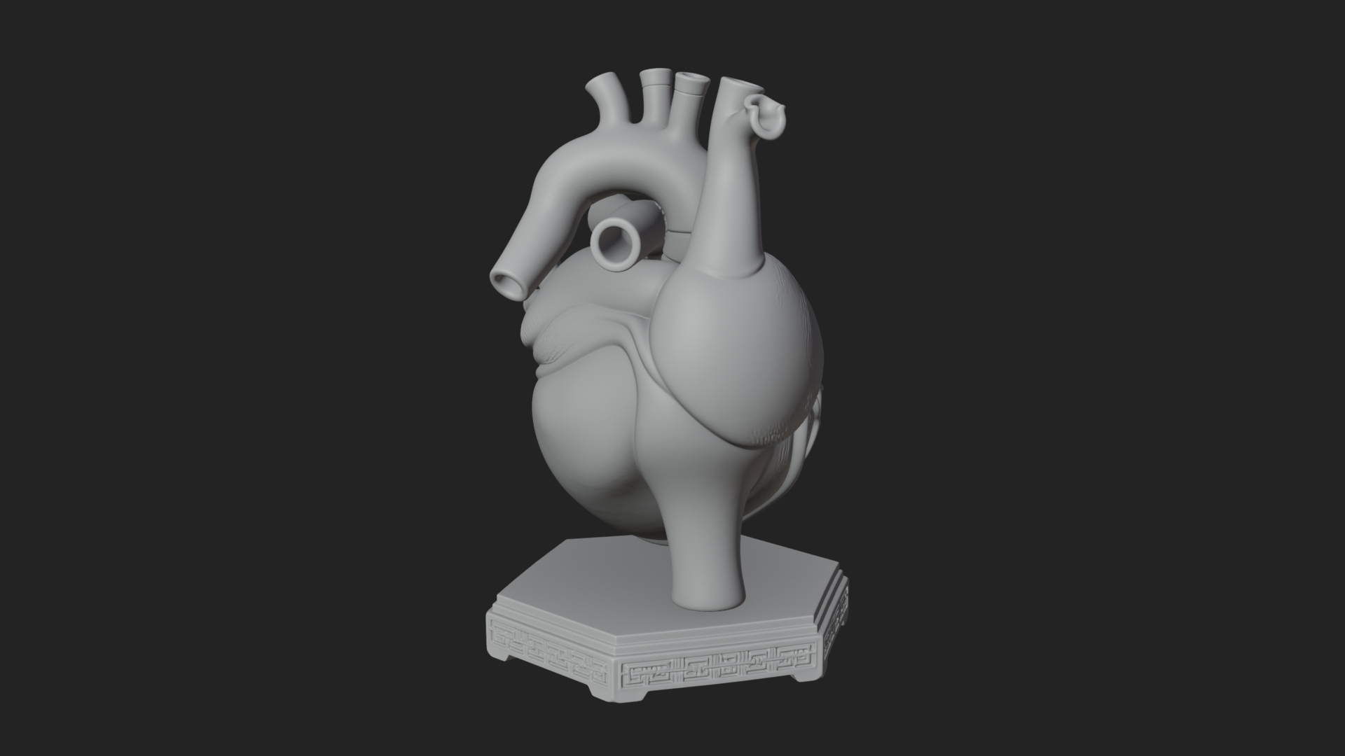 Anatomical Human Heart Model Design 42 3D Print Model 3D Model