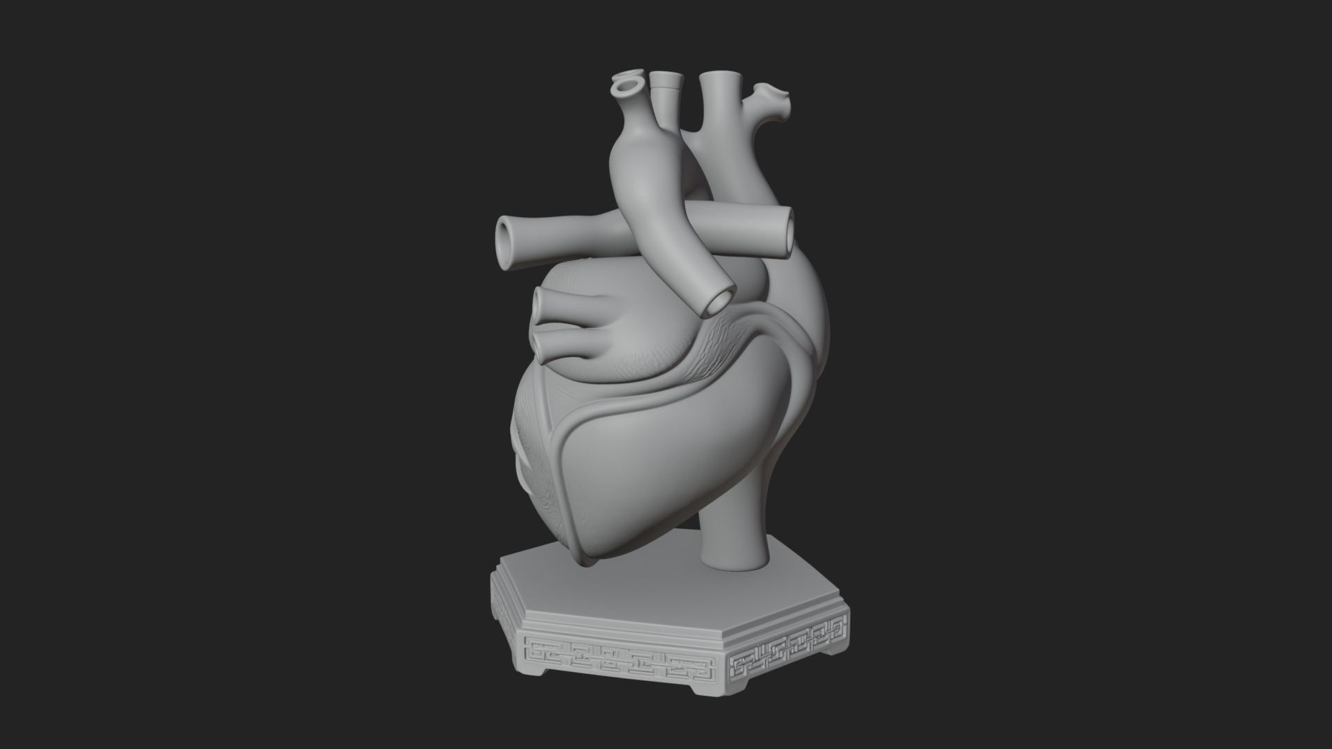 Anatomical Human Heart Model Design 42 3D Print Model 3D Model