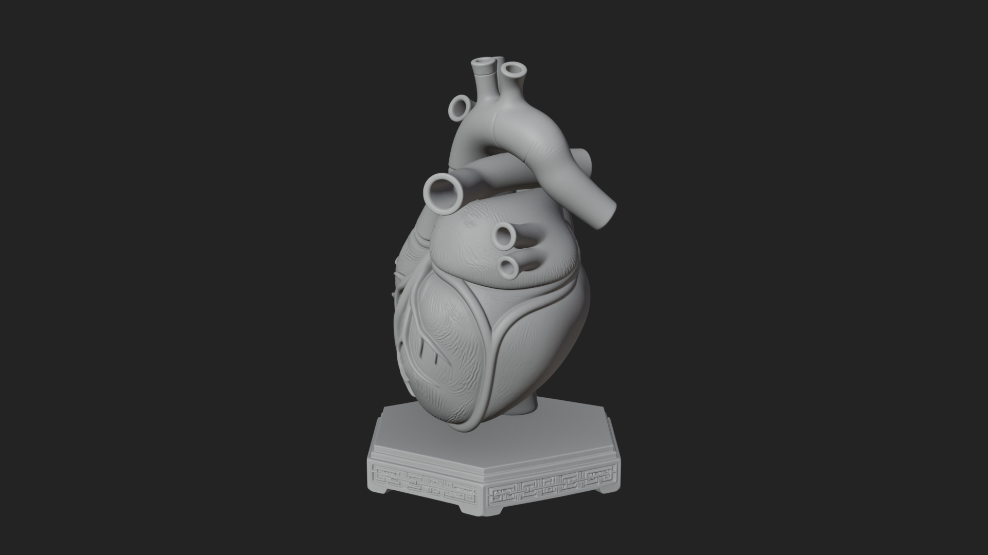 Anatomical Human Heart Model Design 42 3D Print Model 3D Model