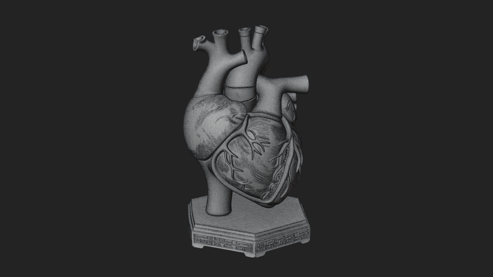 Anatomical Human Heart Model Design 42 3D Print Model 3D Model