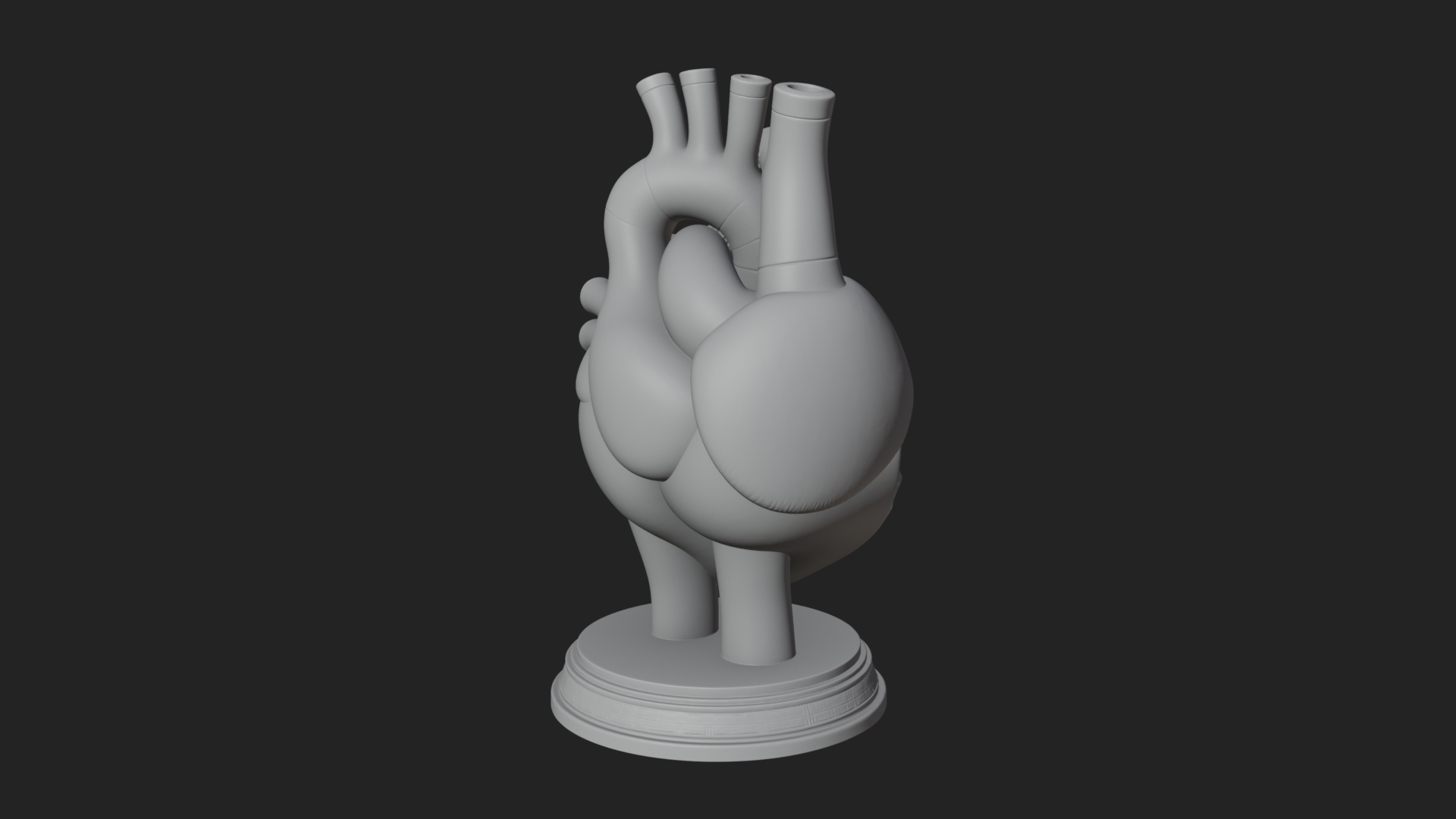 Anatomical Human Heart Model Design 43 3D Print Model 3D Model