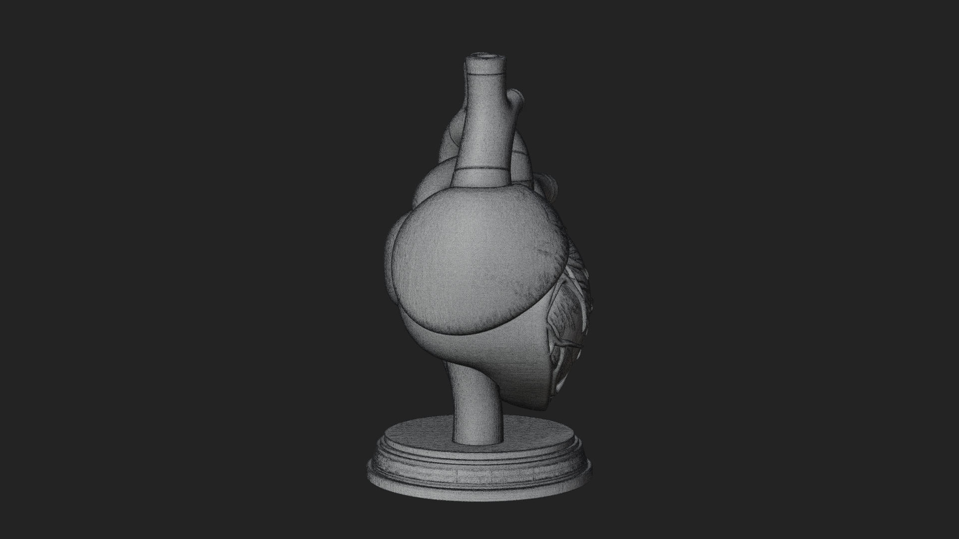 Anatomical Human Heart Model Design 43 3D Print Model 3D Model
