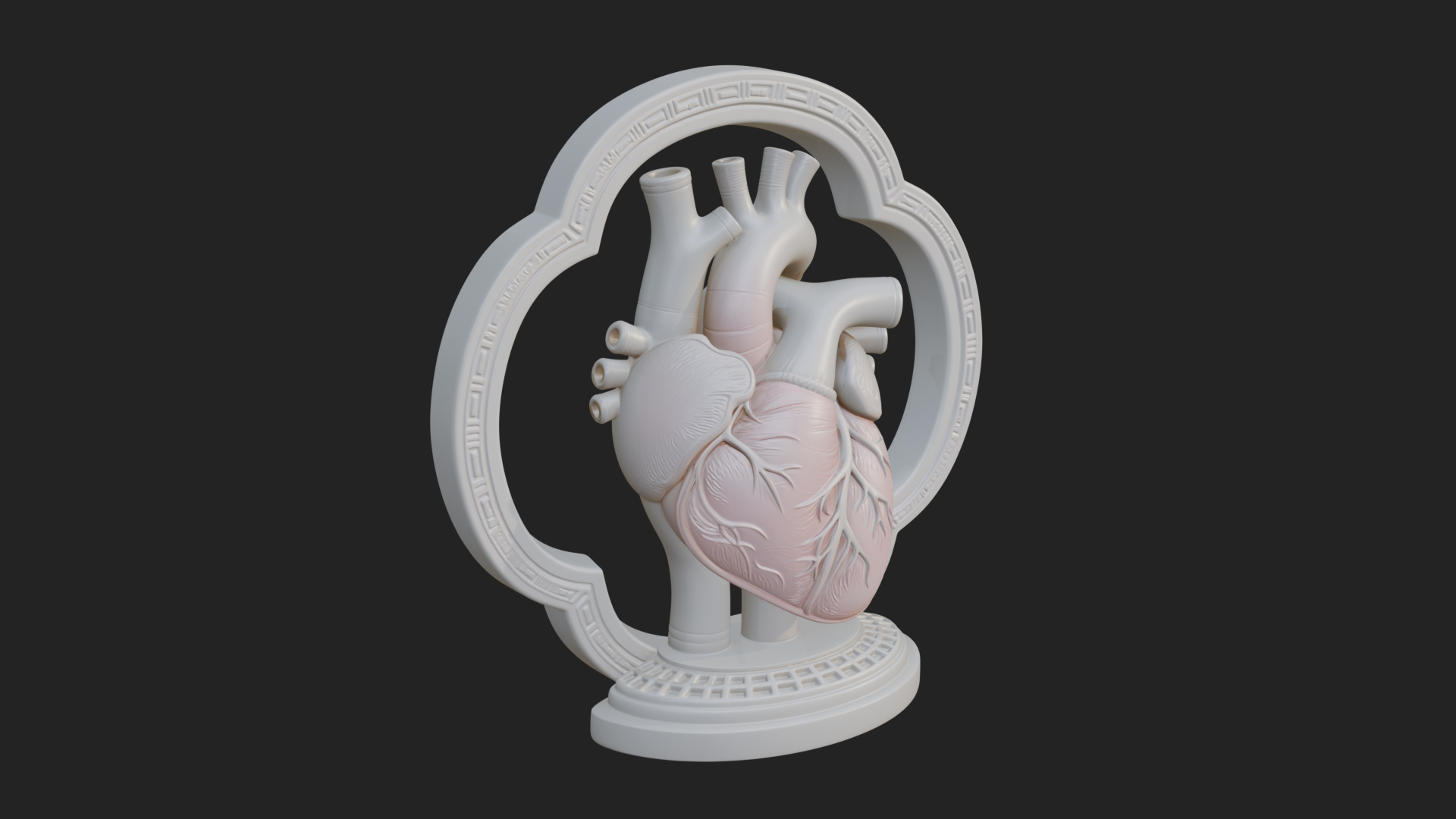 Anatomical Human Heart Model Design 44 3D Print Model 3D Model