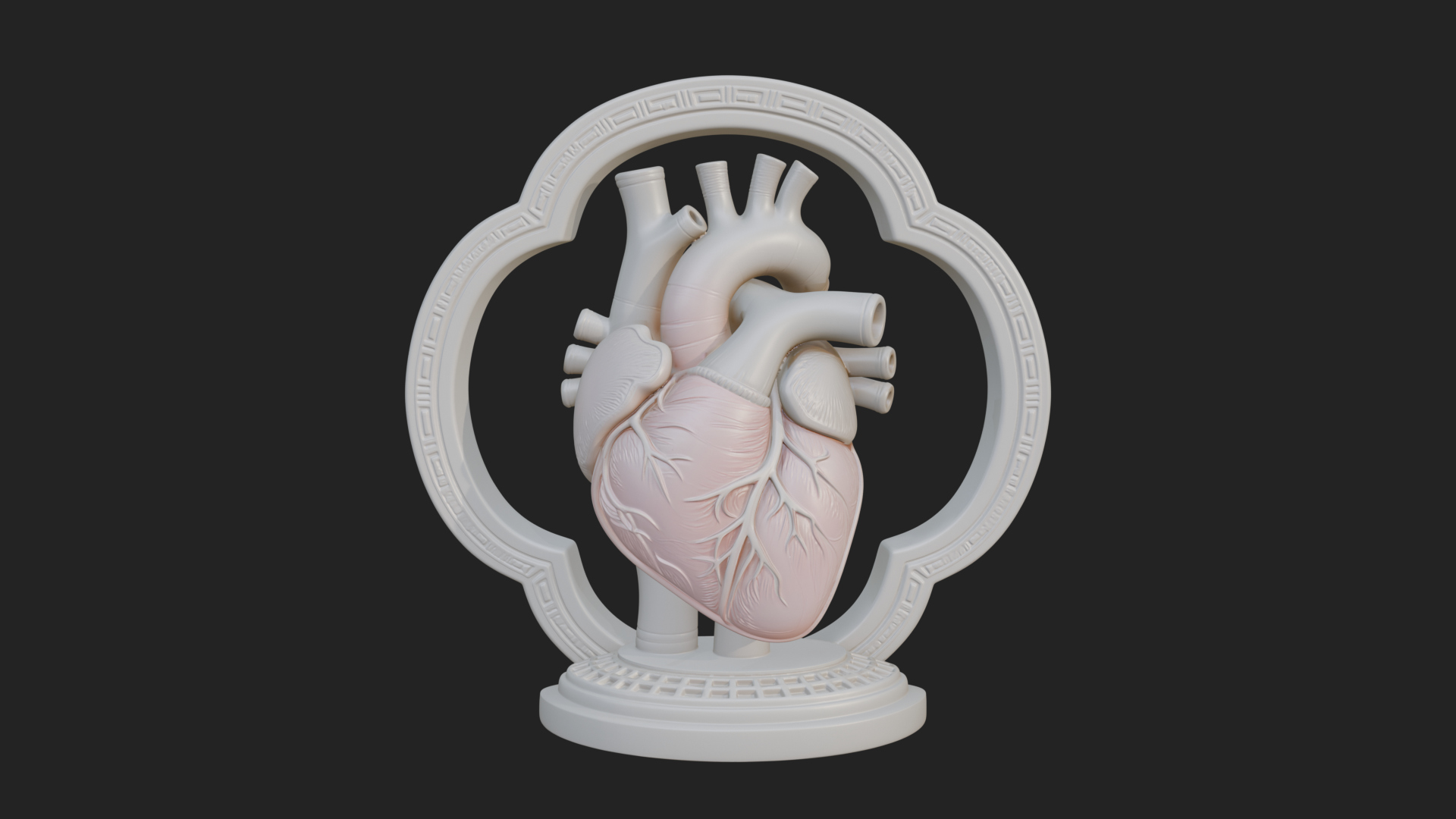 Anatomical Human Heart Model Design 44 3D Print Model 3D Model