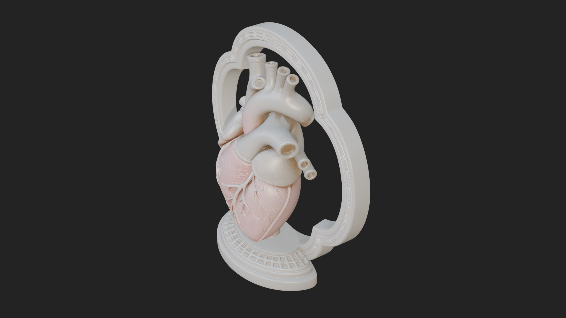 Anatomical Human Heart Model Design 44 3D Print Model 3D Model